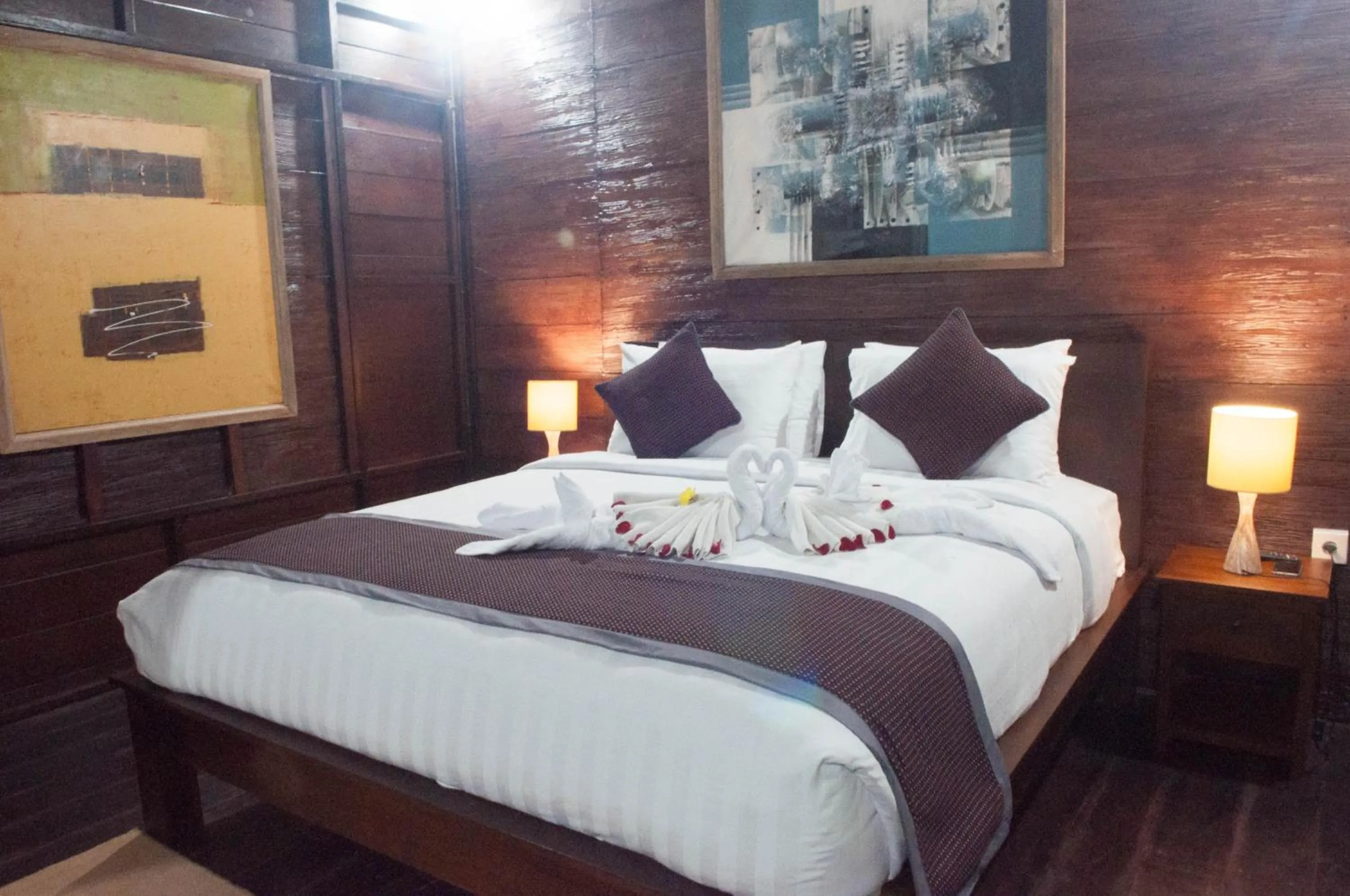 Bed in Dukuh Baturan Villa