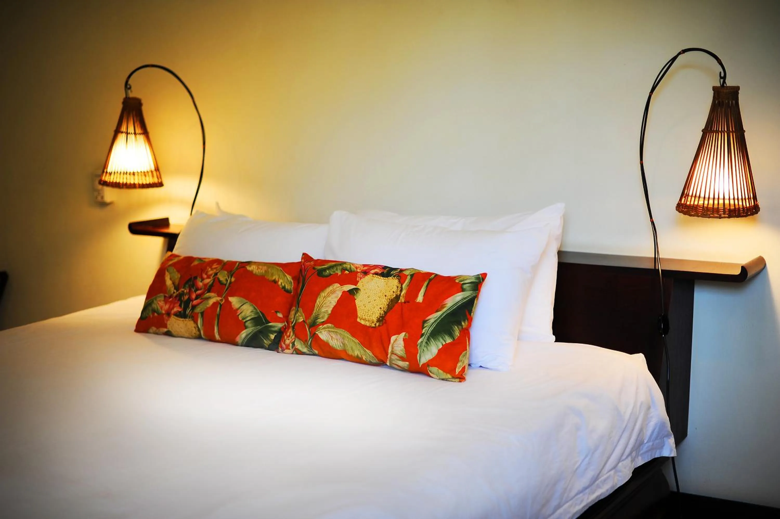 Decorative detail, Bed in Lotus Villa