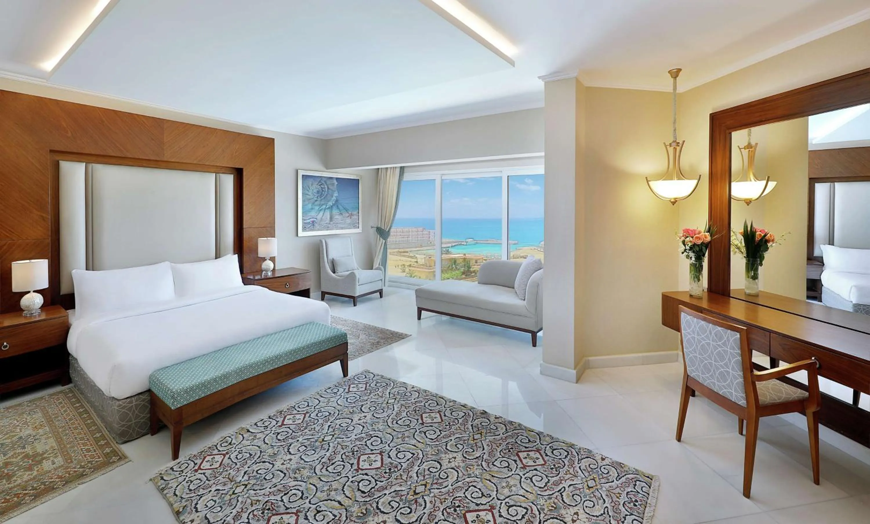 Bedroom, Bed in Hilton Hurghada Plaza Hotel