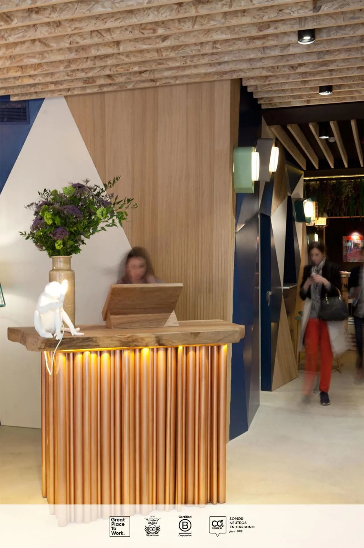 Lobby or reception in SLEEP'N Atocha - B Corp Certified