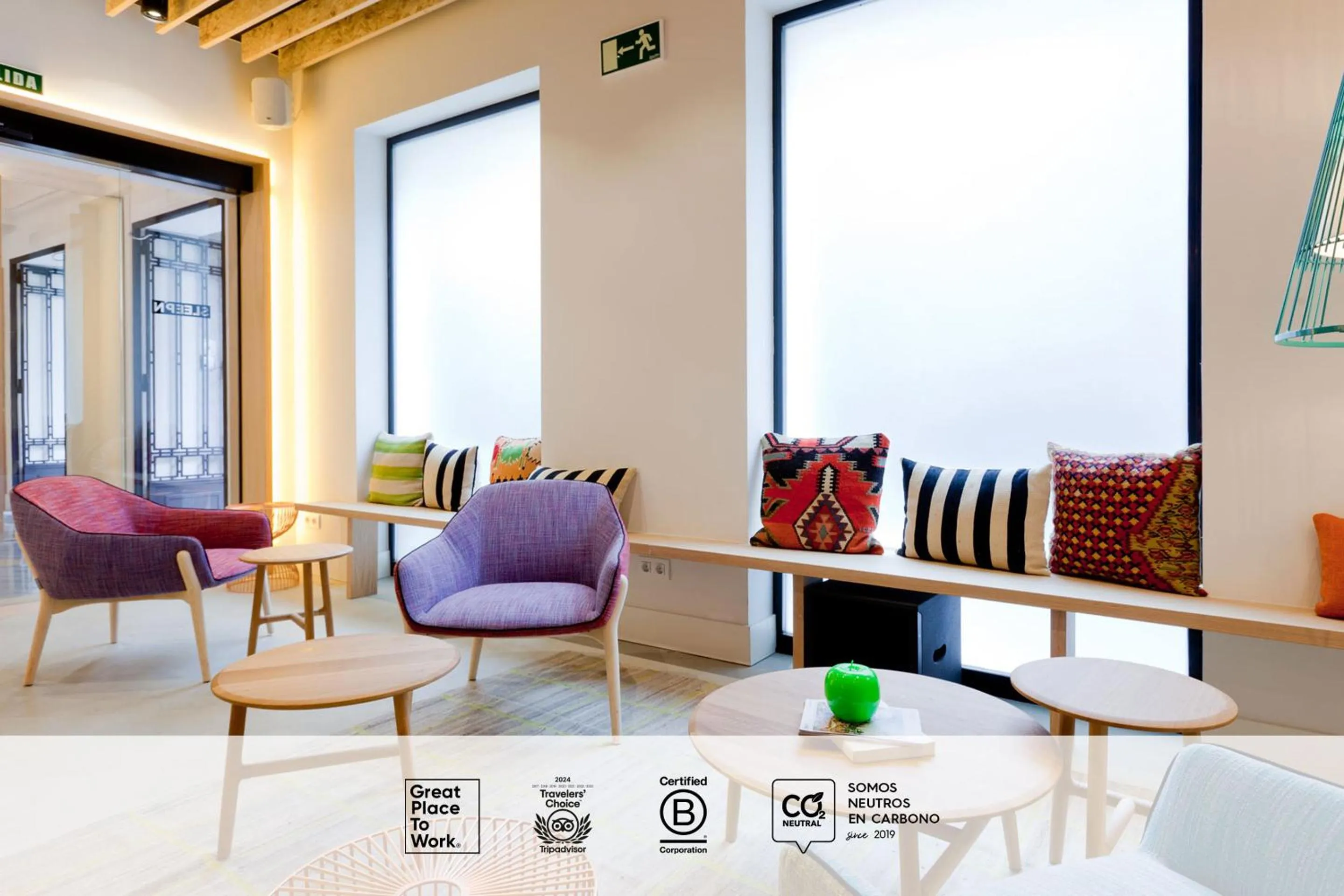 Lobby or reception in SLEEP'N Atocha - B Corp Certified