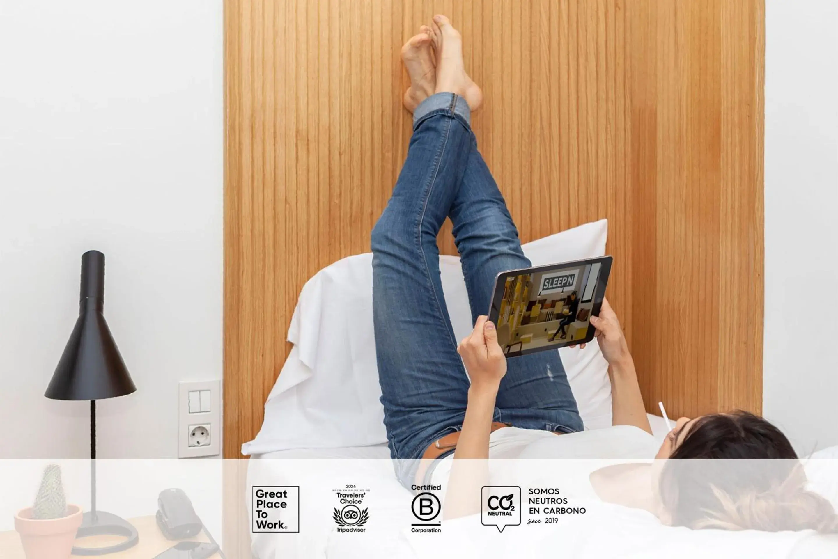 Bedroom in SLEEP'N Atocha - B Corp Certified Bedroom in SLEEP'N Atocha - B Corp Certified