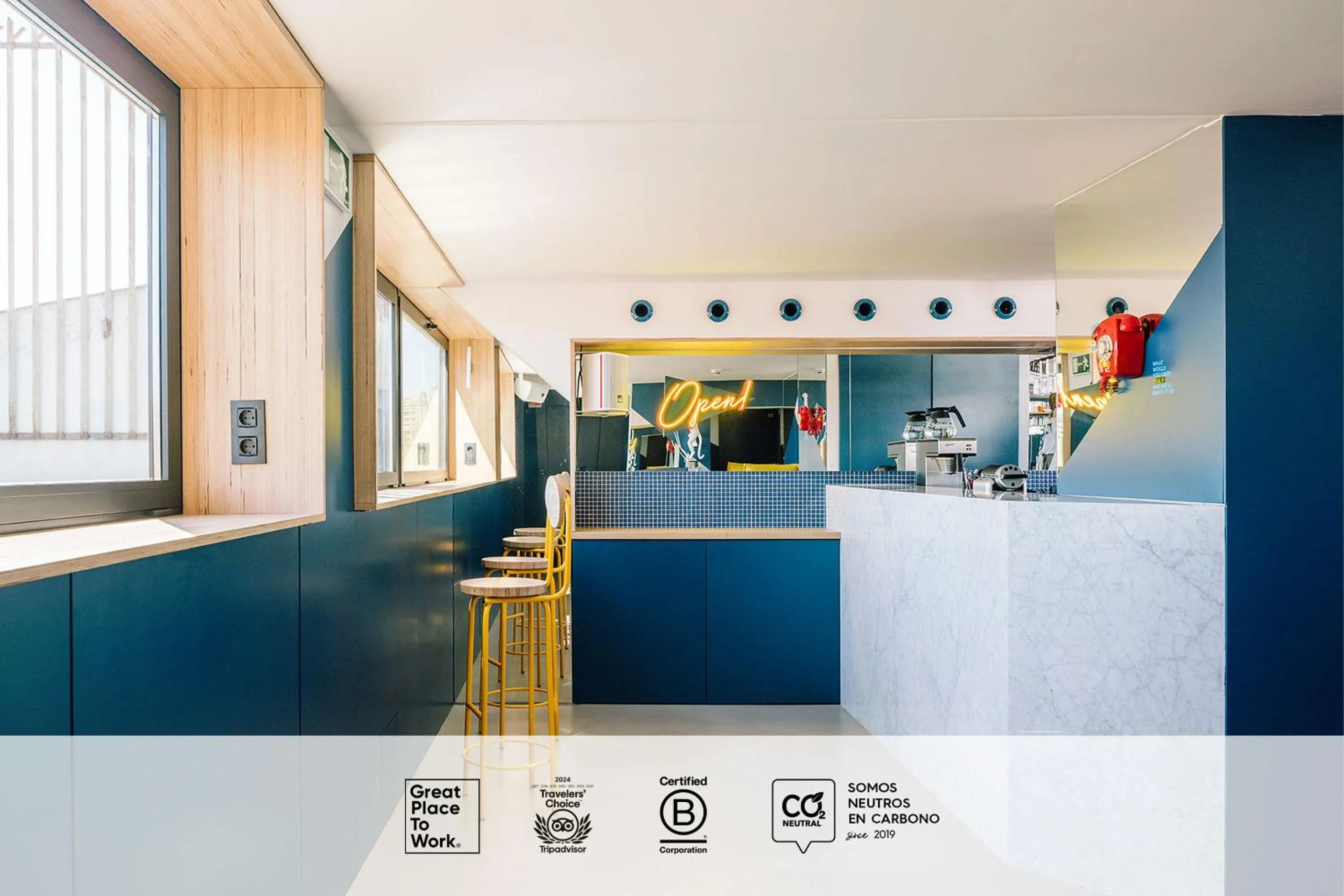 Restaurant/places to eat in SLEEP'N Atocha - B Corp Certified