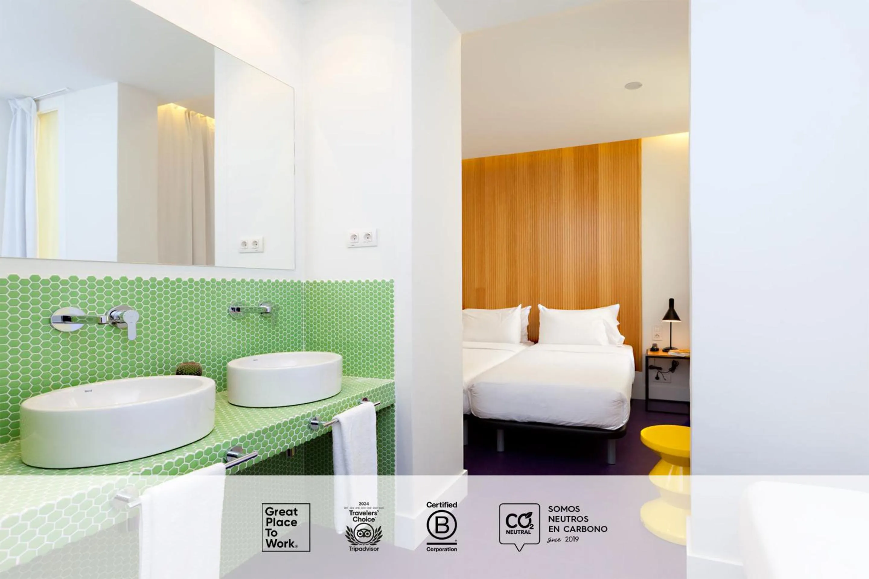 Bathroom, Bed in SLEEP'N Atocha - B Corp Certified