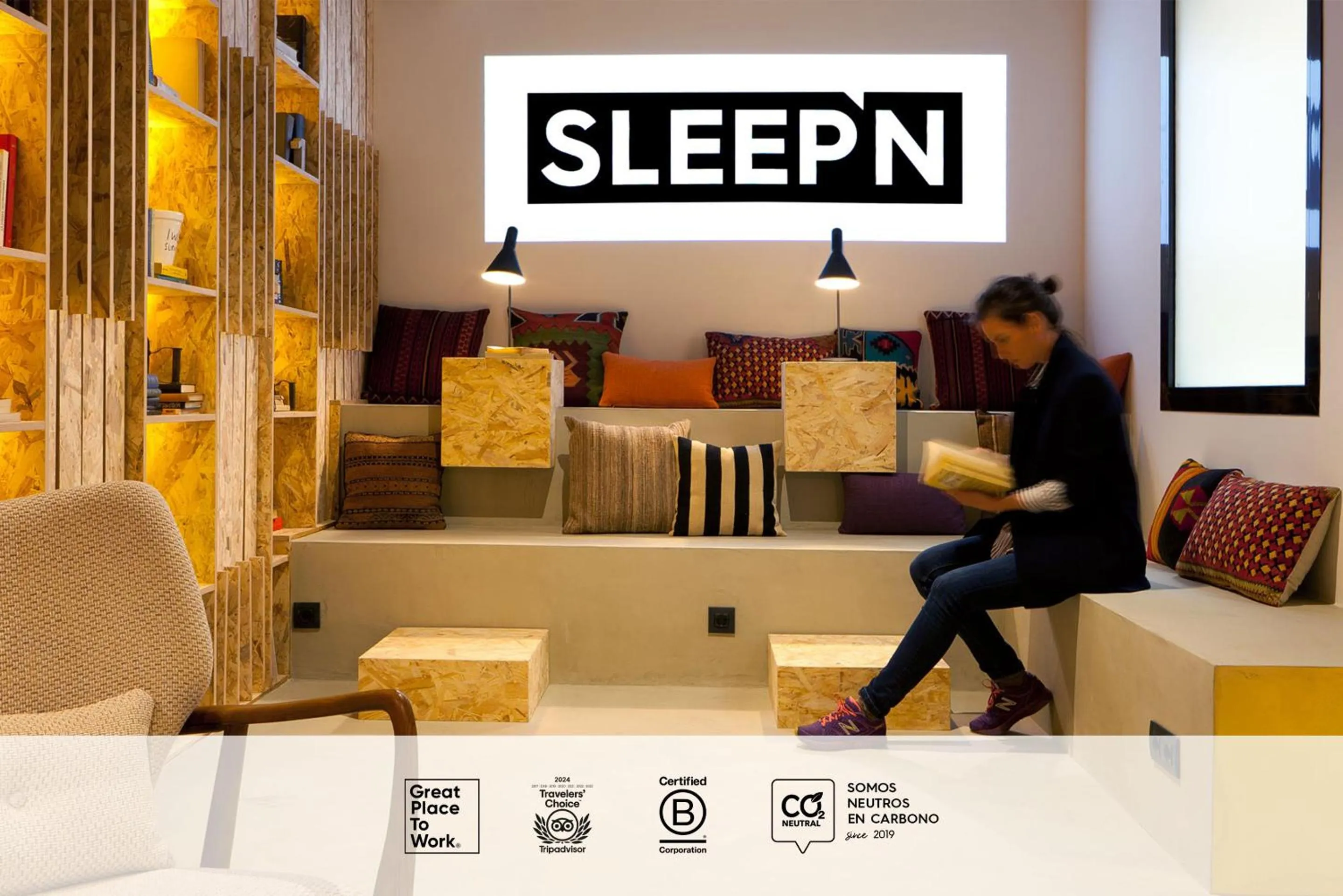 Living room in SLEEP'N Atocha - B Corp Certified