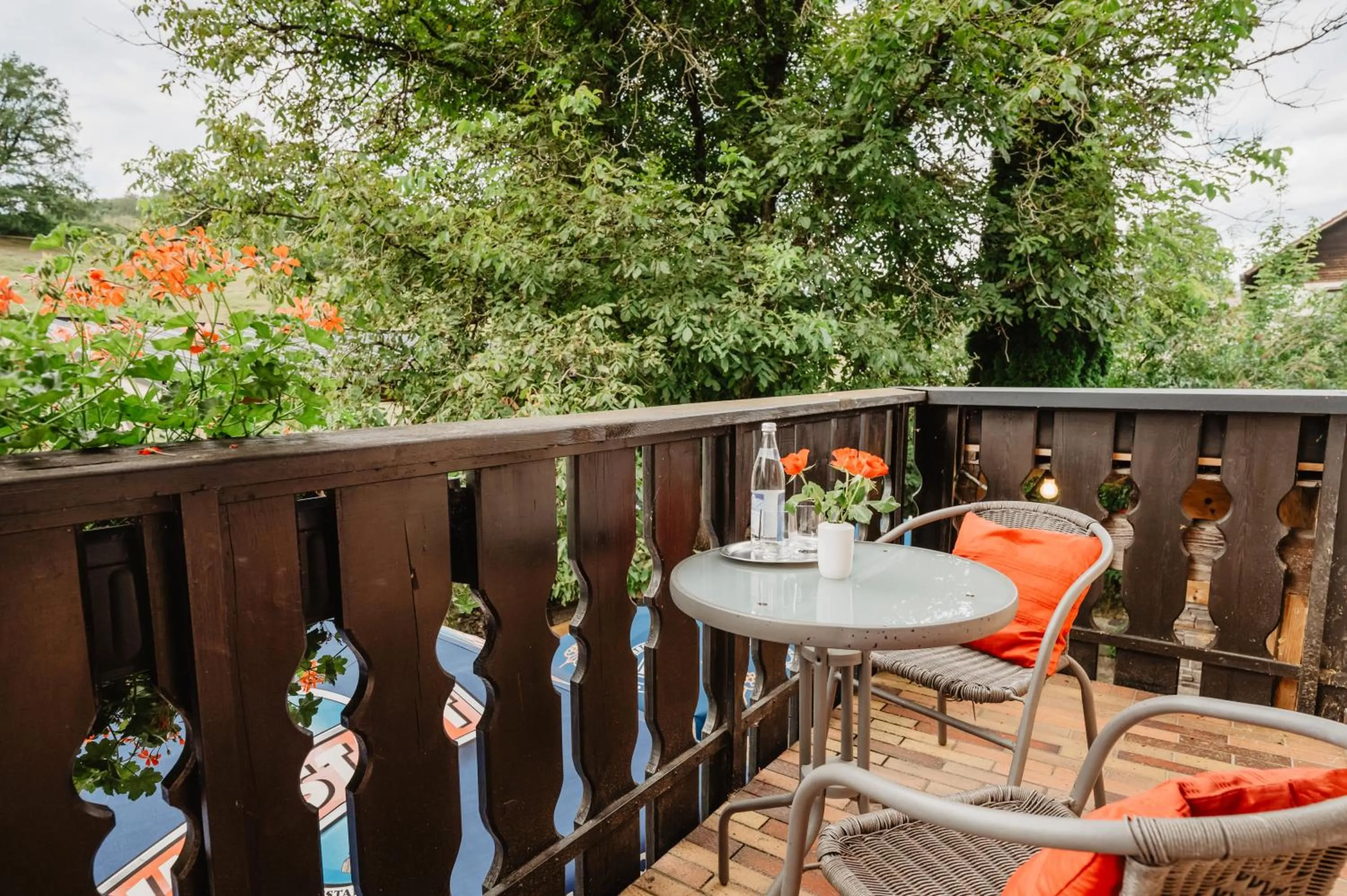 Balcony/Terrace in Landhotel Neuhof