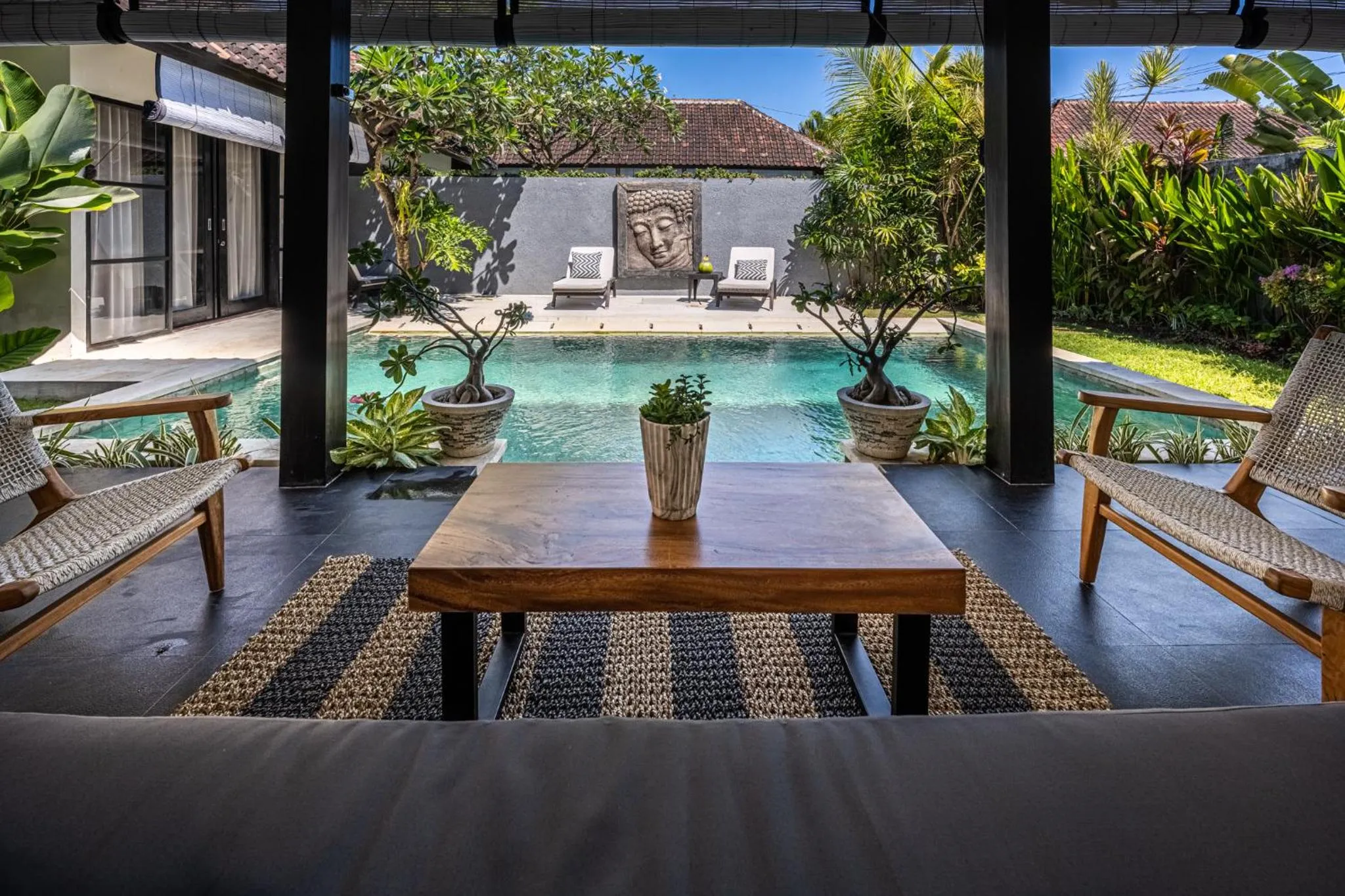 Pool view in Jagaditha Villas