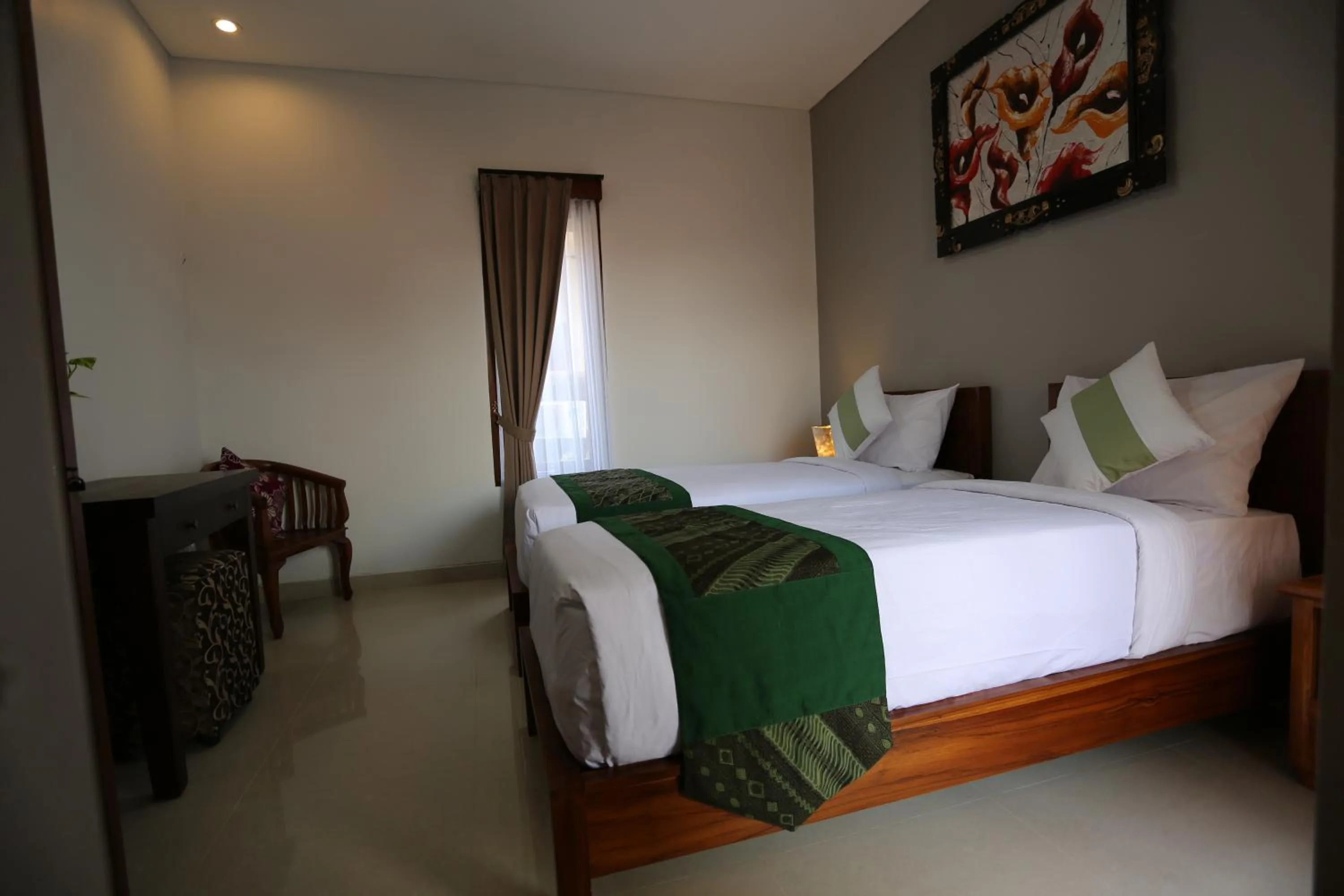 Bed in family villa sanur