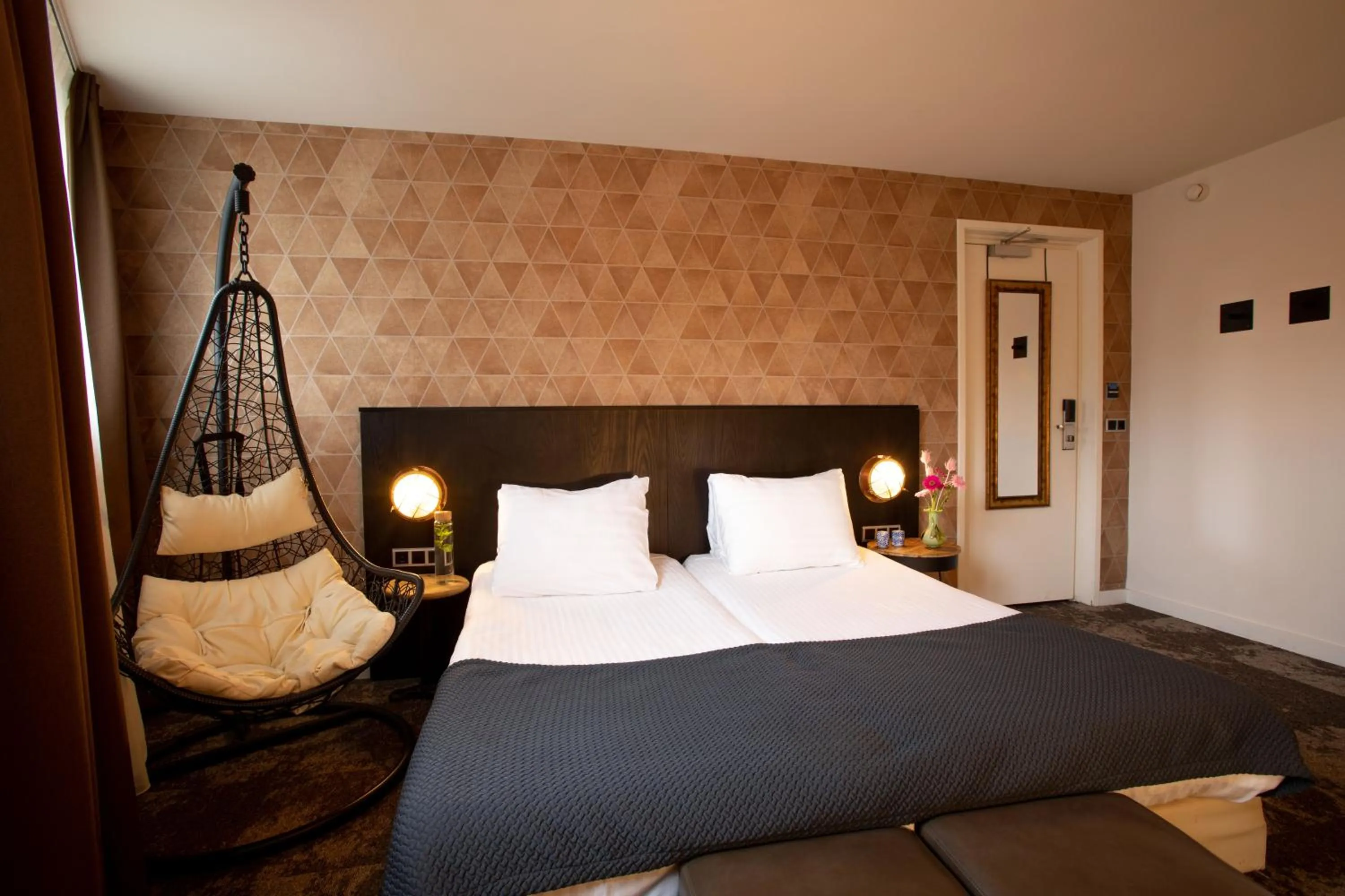 Bed in Boutique Hotel View