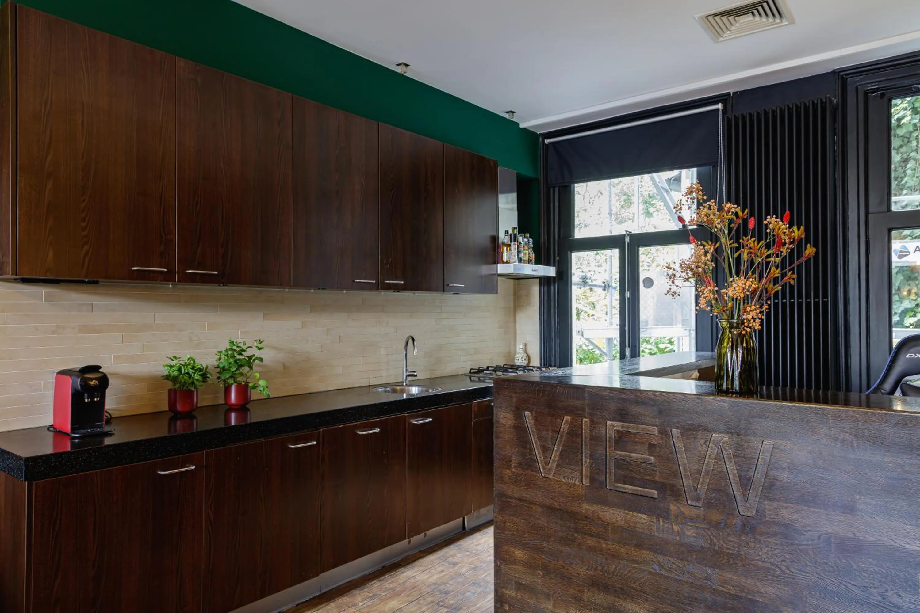 Kitchen or kitchenette in Boutique Hotel View