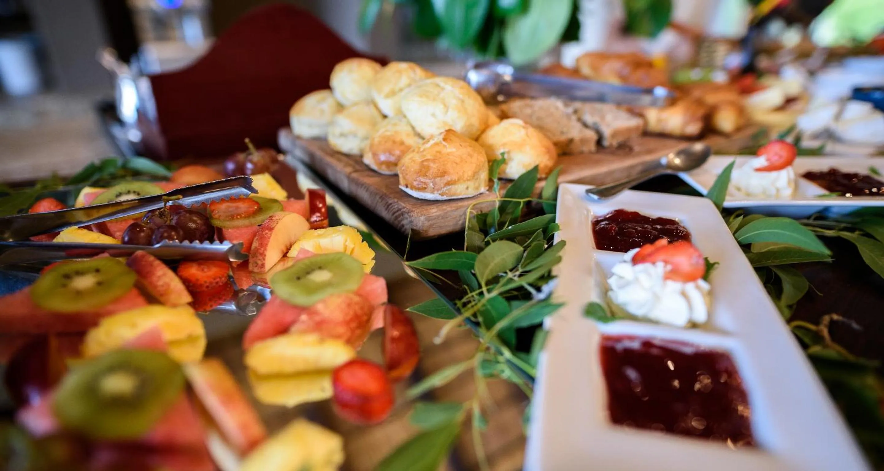 Continental breakfast in Khaya Ndlovu Safari Manor