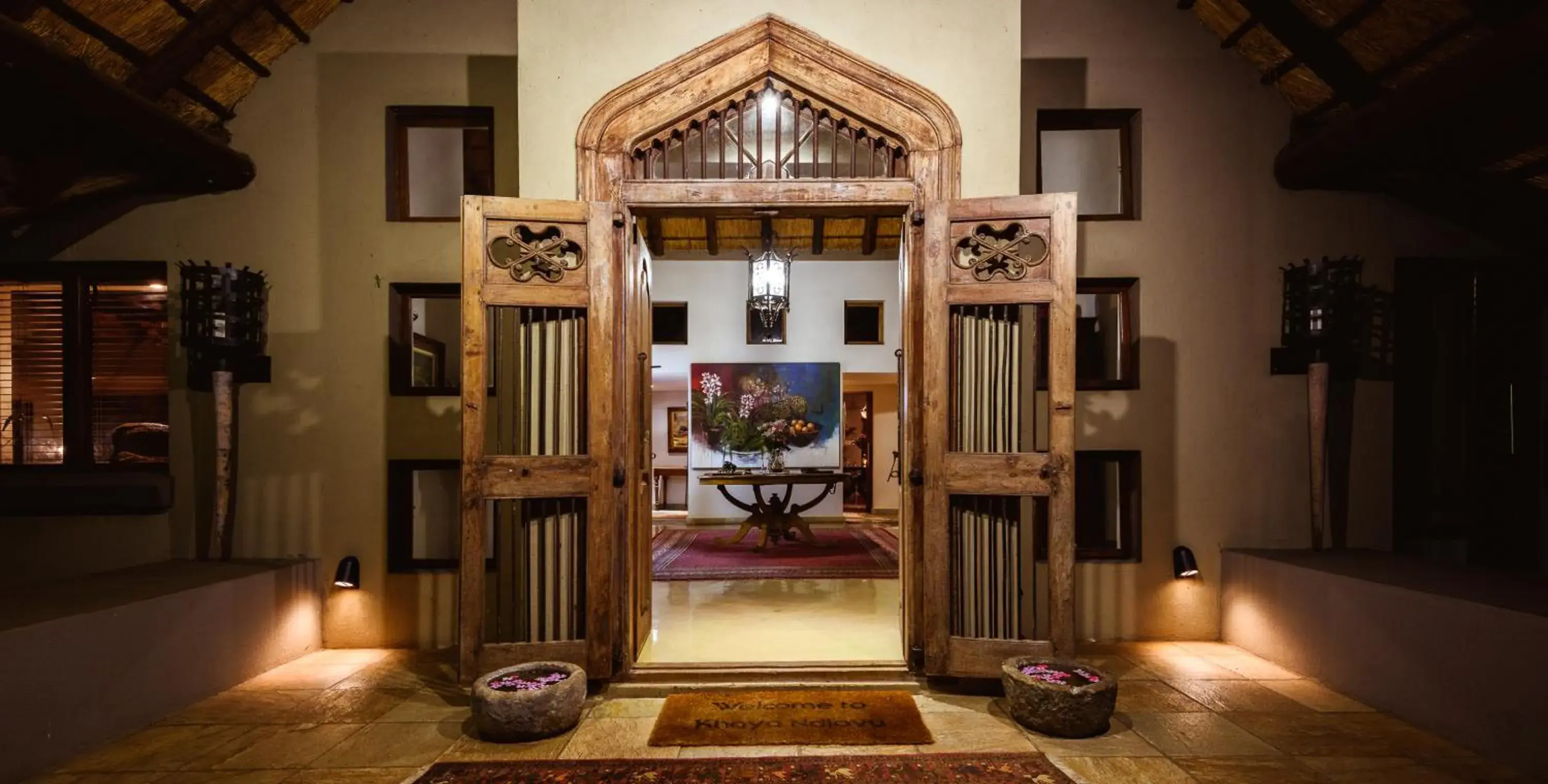 Lobby or reception in Khaya Ndlovu Safari Manor Lobby or reception in Khaya Ndlovu Safari Manor