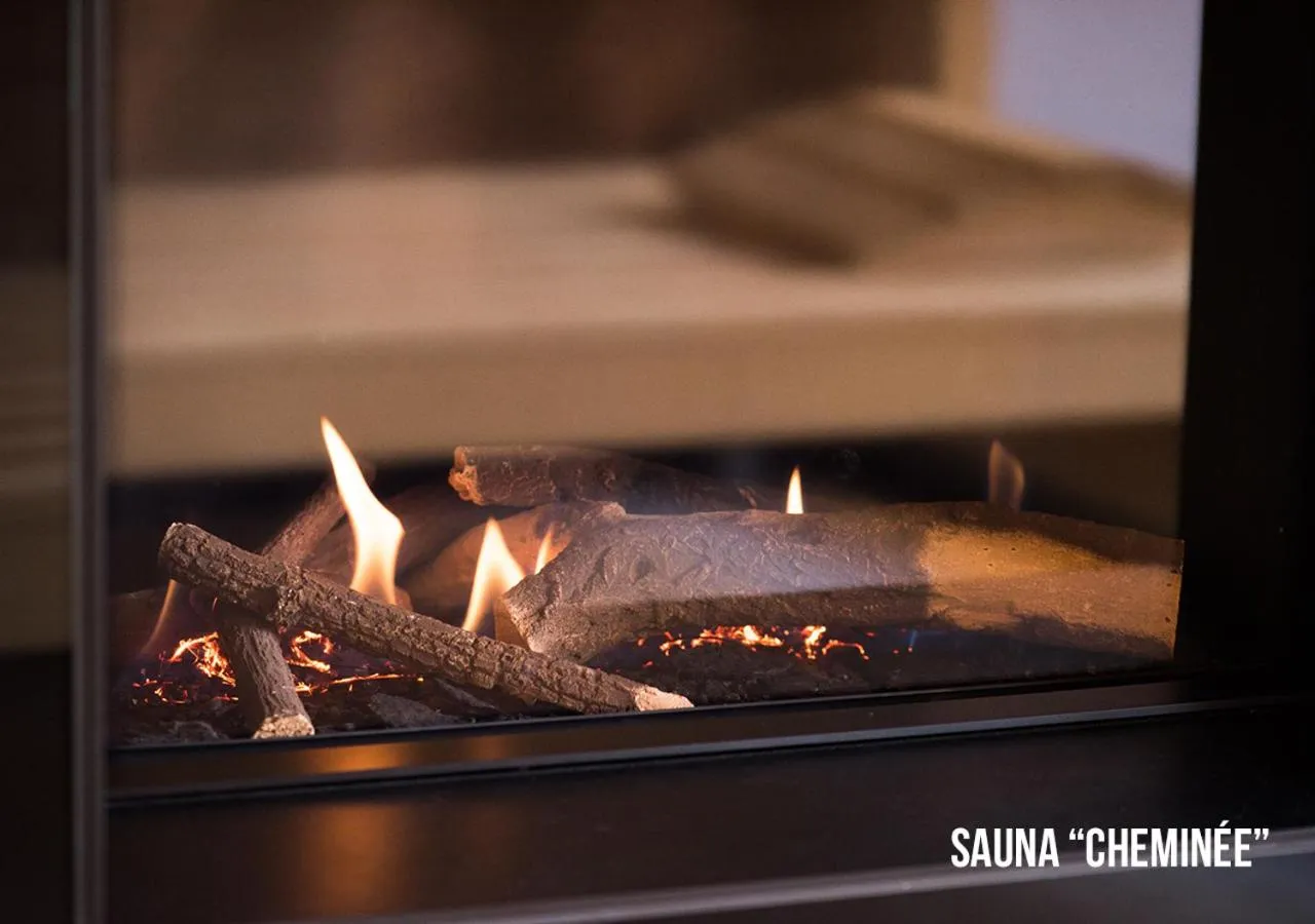 Sauna in Grand Hôtel Les Endroits