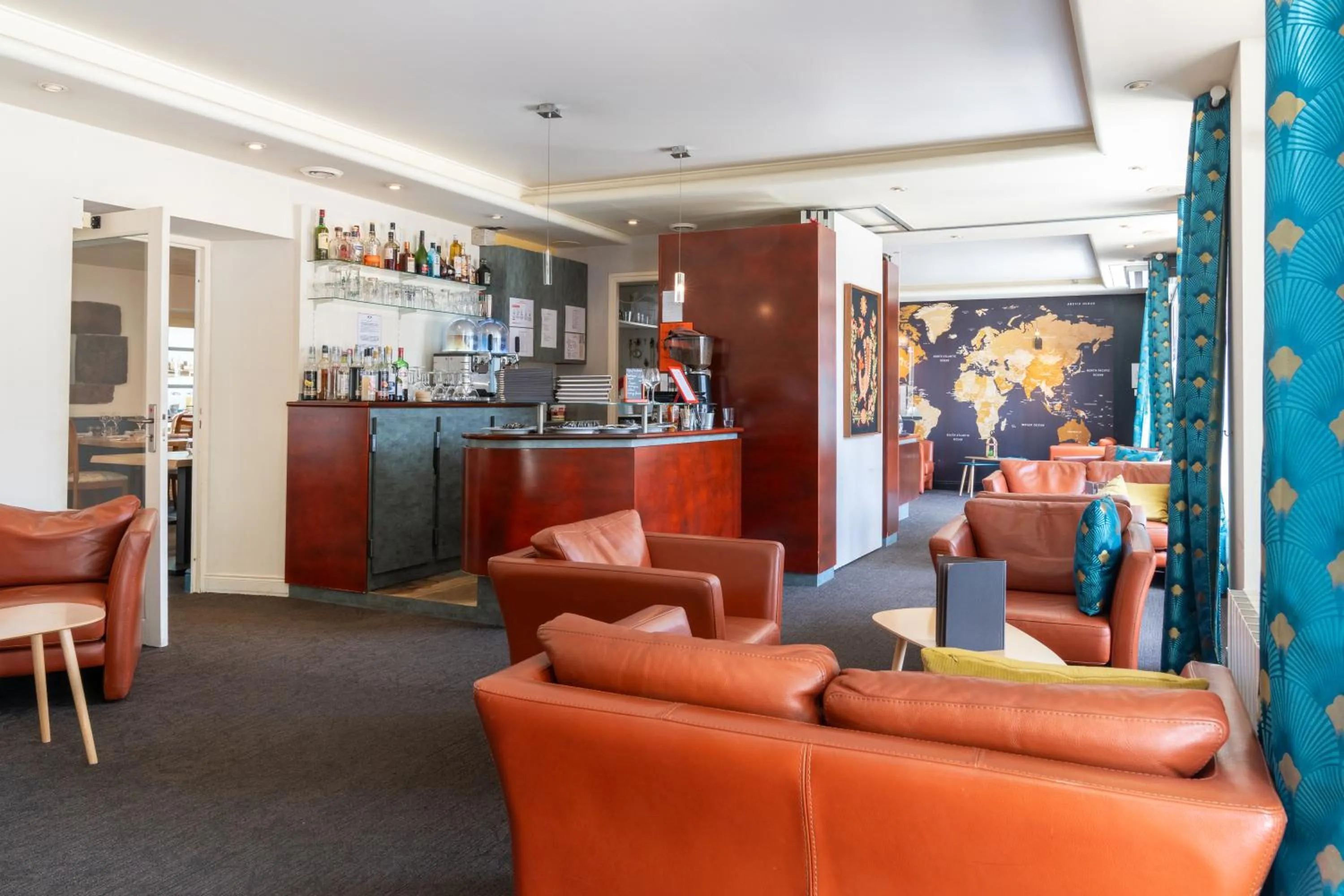 Lobby or reception in Logis Auberge Saint Thégonnec & son Restaurant