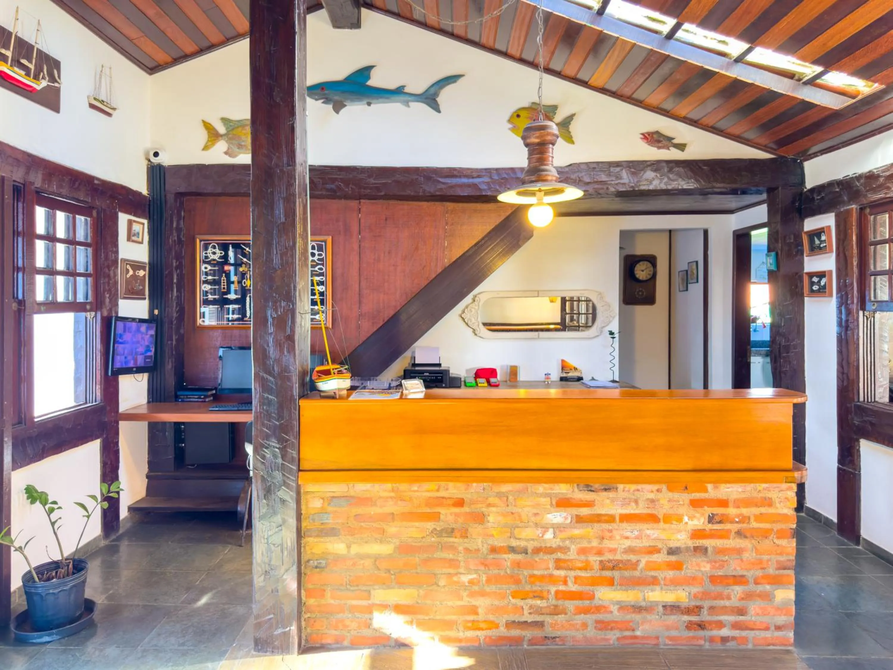 Lobby or reception in Pousada Sonho de Geribá