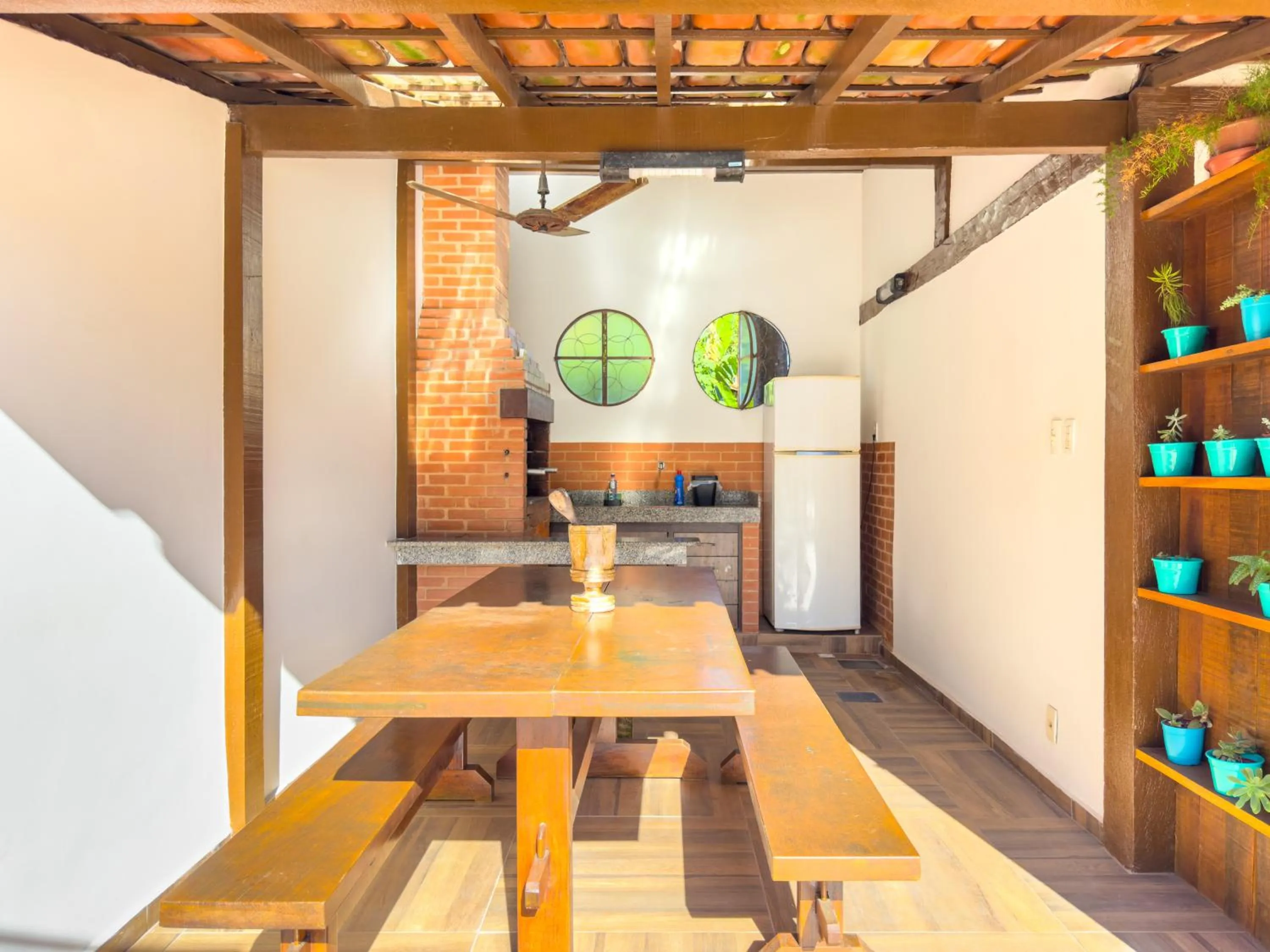 BBQ facilities in Pousada Sonho de Geribá