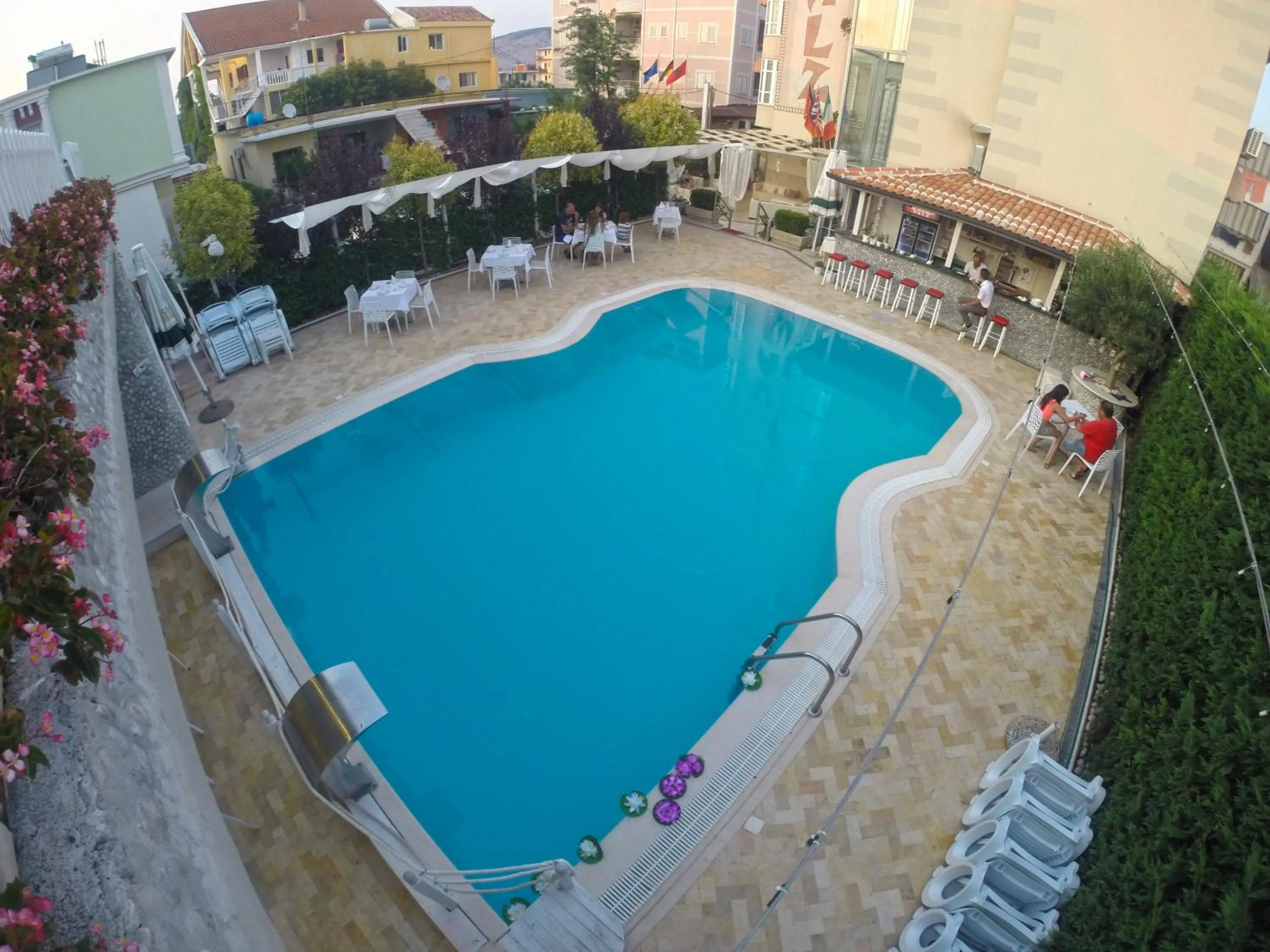 Pool view in Hotel Valz
