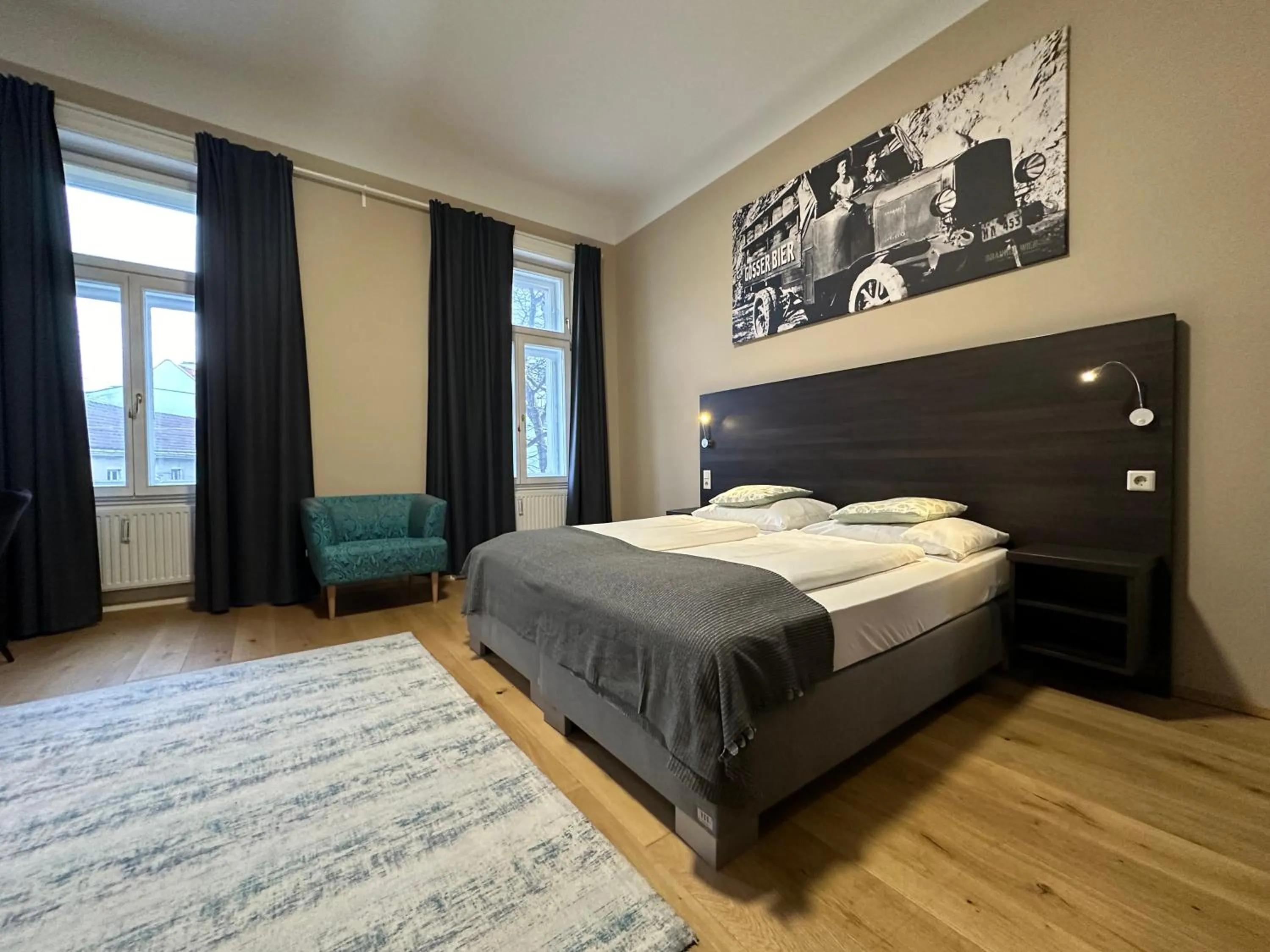 Bed in Hotel Brauhof Wien