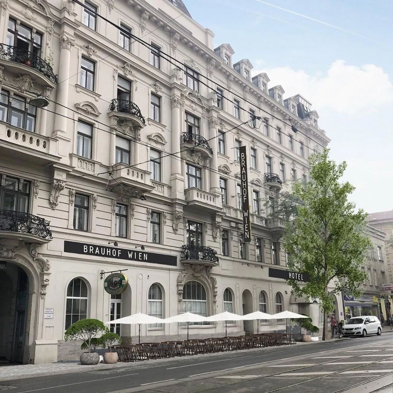 Property building in Hotel Brauhof Wien