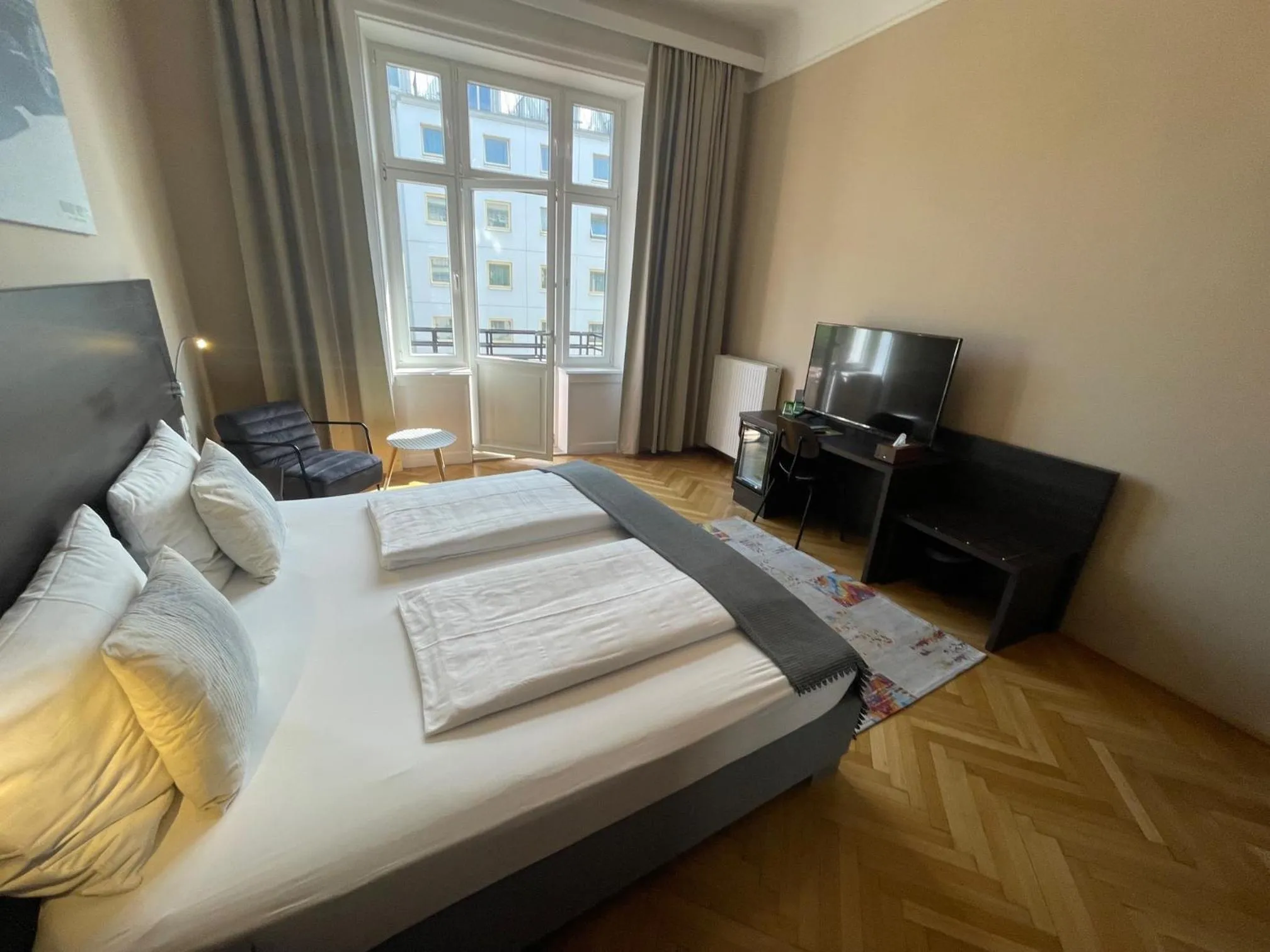 Bed in Hotel Brauhof Wien