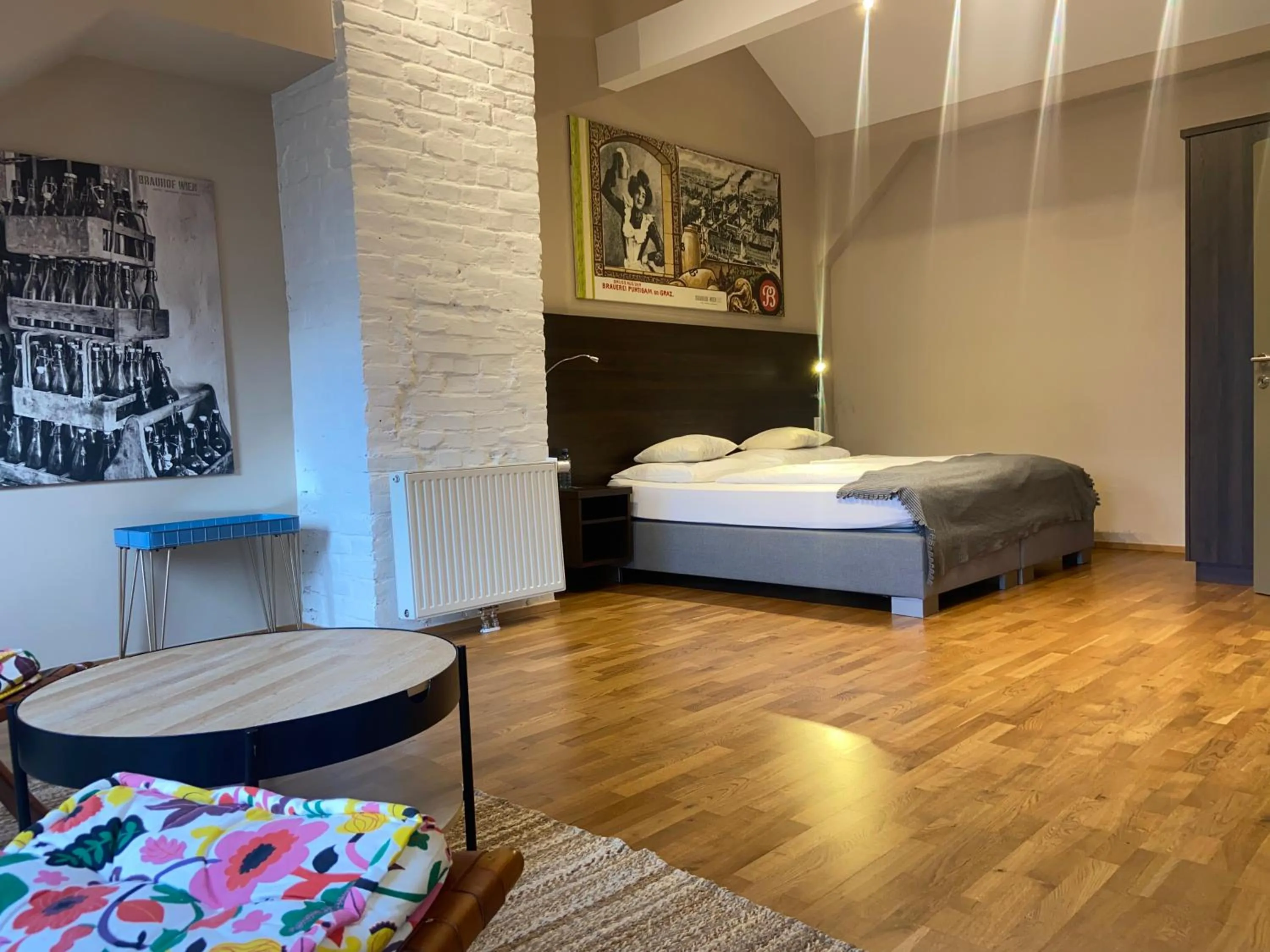 Bed in Hotel Brauhof Wien