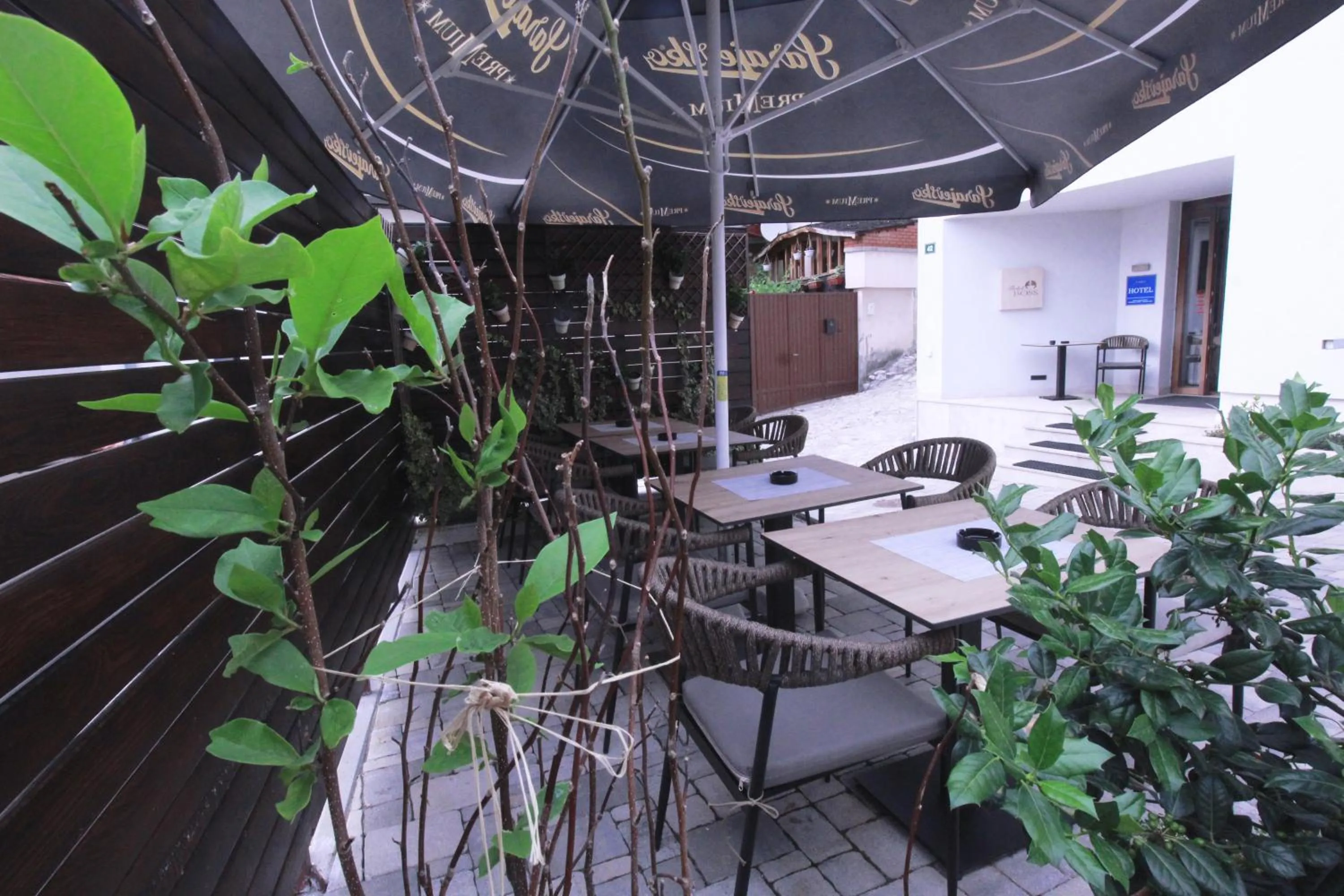 Seating area in Hotel Boss