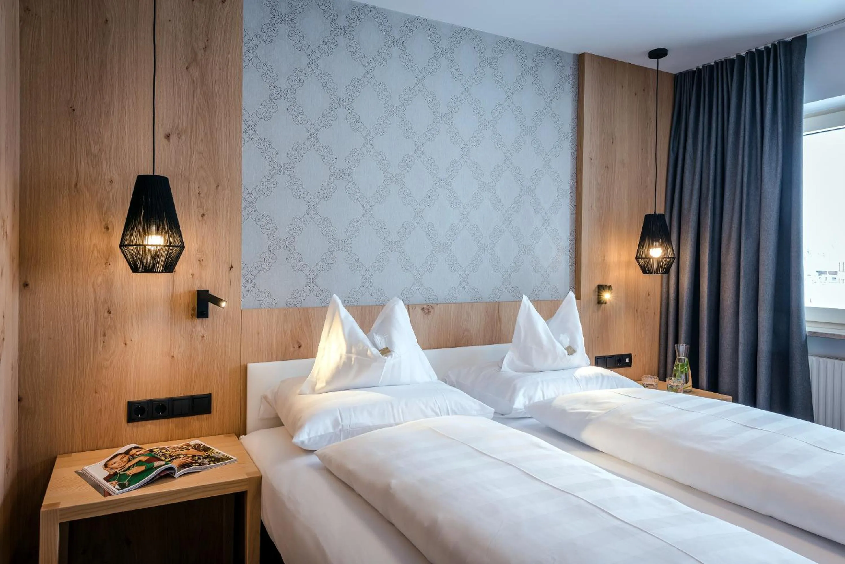 Decorative detail, Bed in Cresta.Alpin.Sport.Hotel