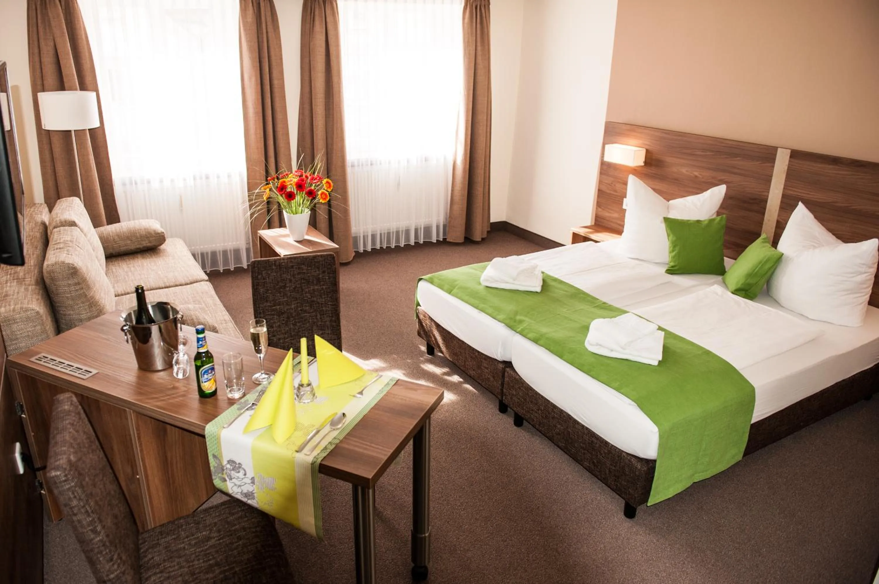 Photo of the whole room, Bed in Hotel Adler