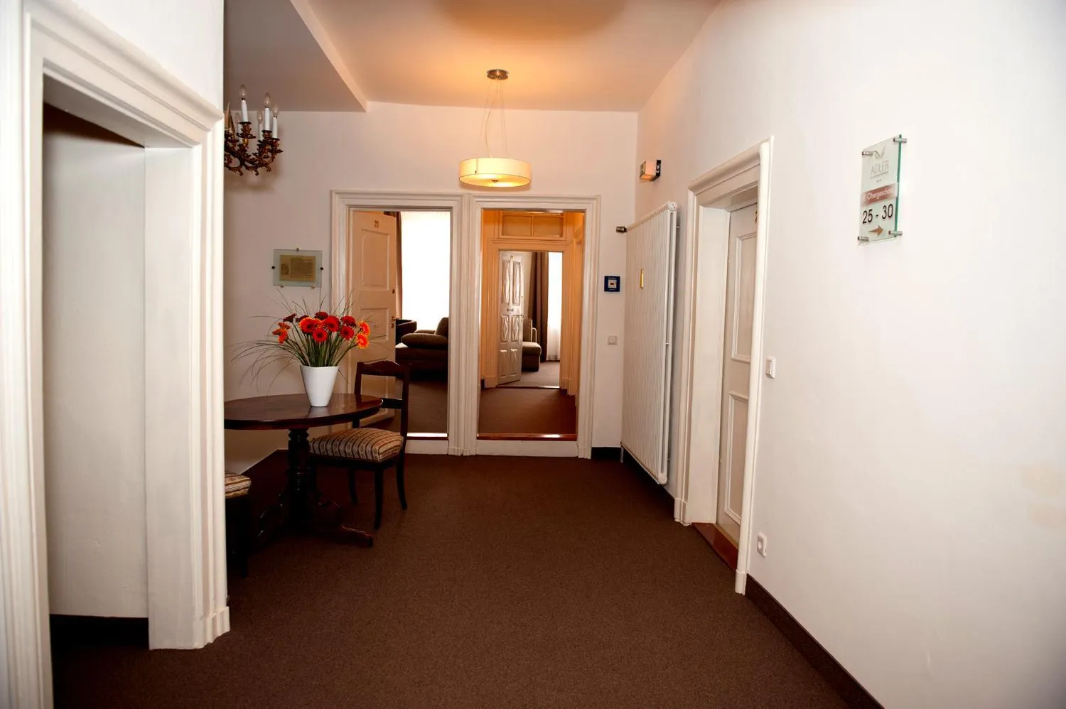 Seating area in Hotel Adler