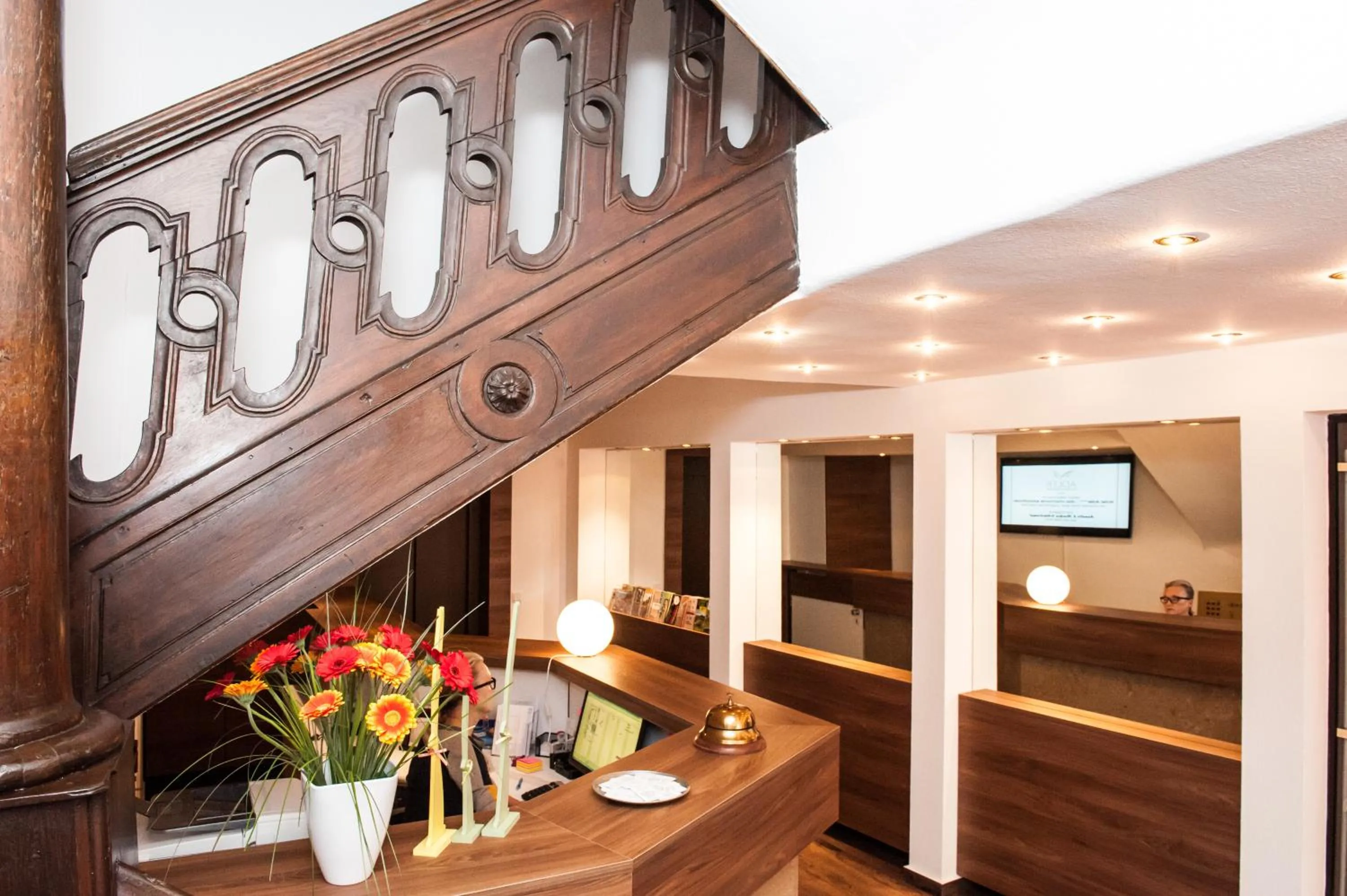 Lobby or reception in Hotel Adler