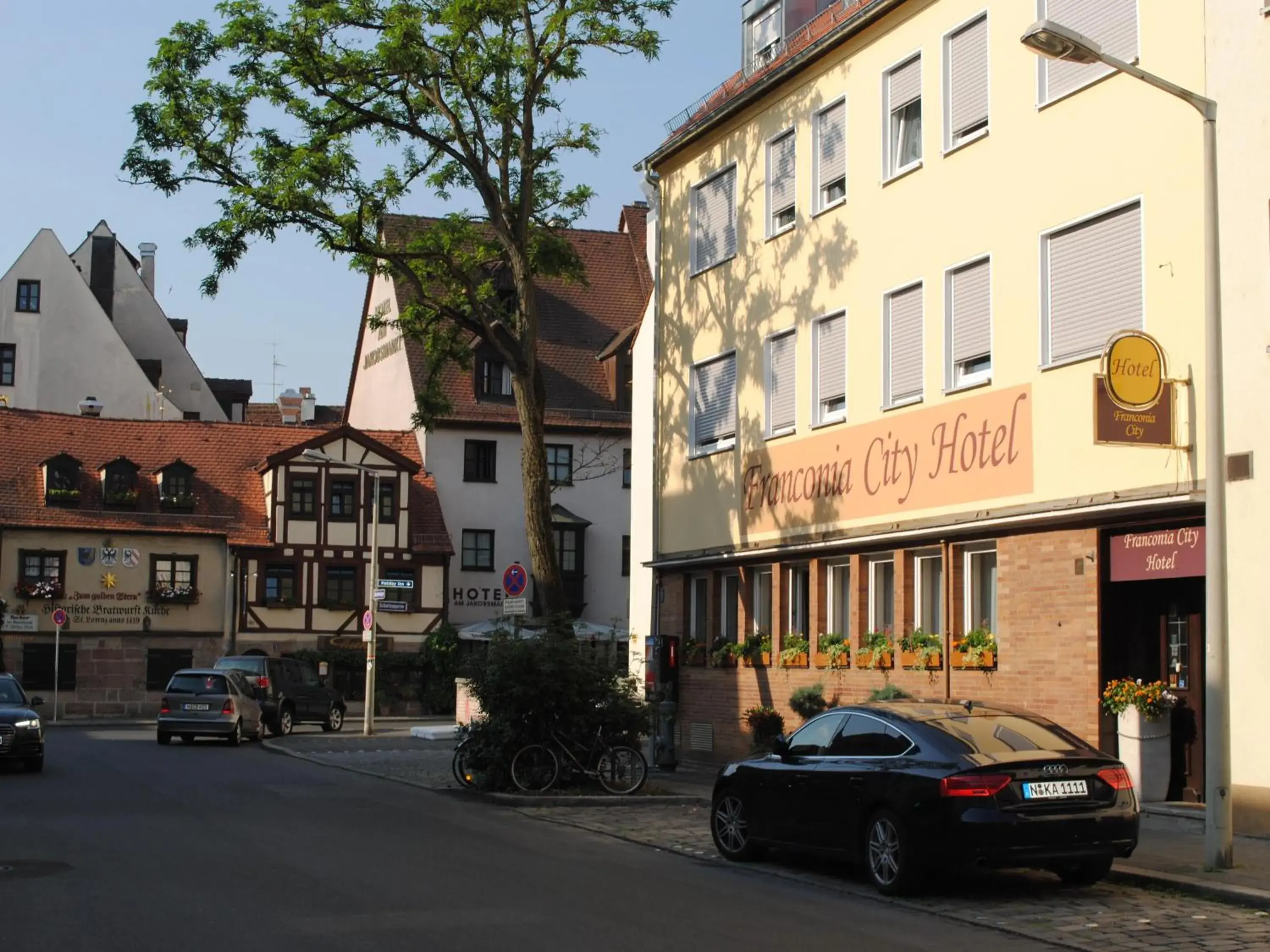 View (from property/room), Property Building in Franconia City Hotel