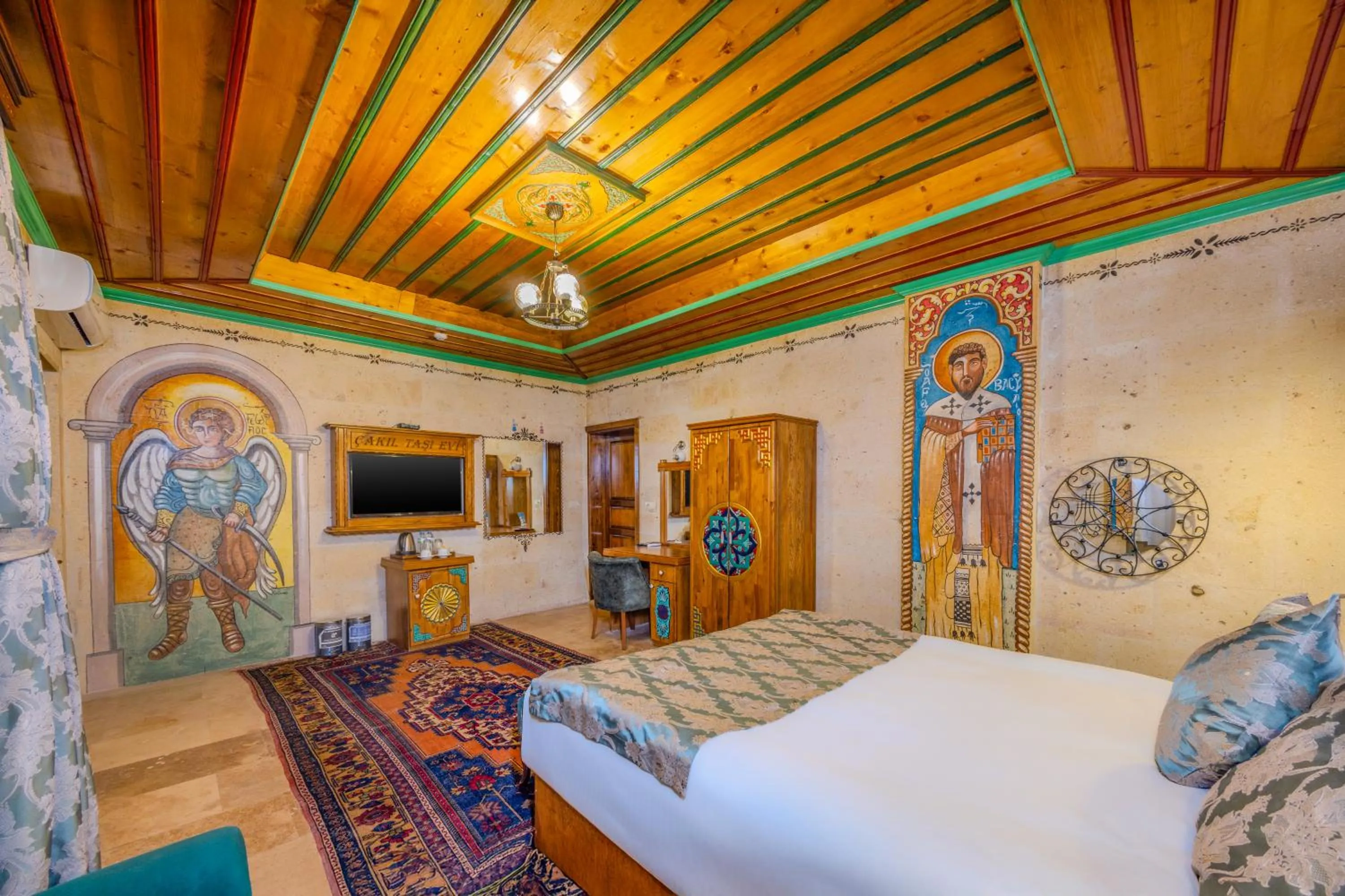 Bed in Çakıltaşı Evi Otel Spa