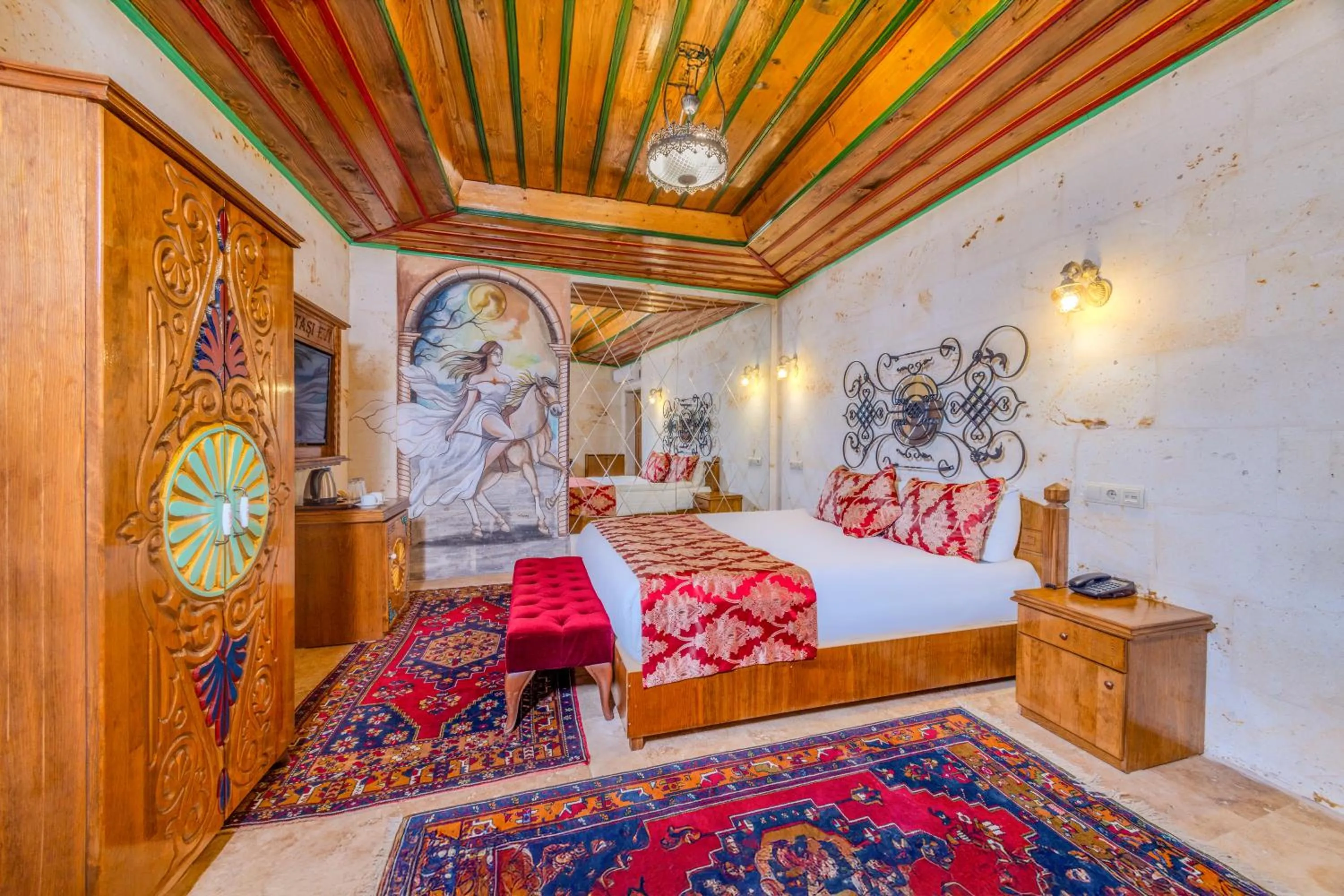 Bed in Çakıltaşı Evi Otel Spa