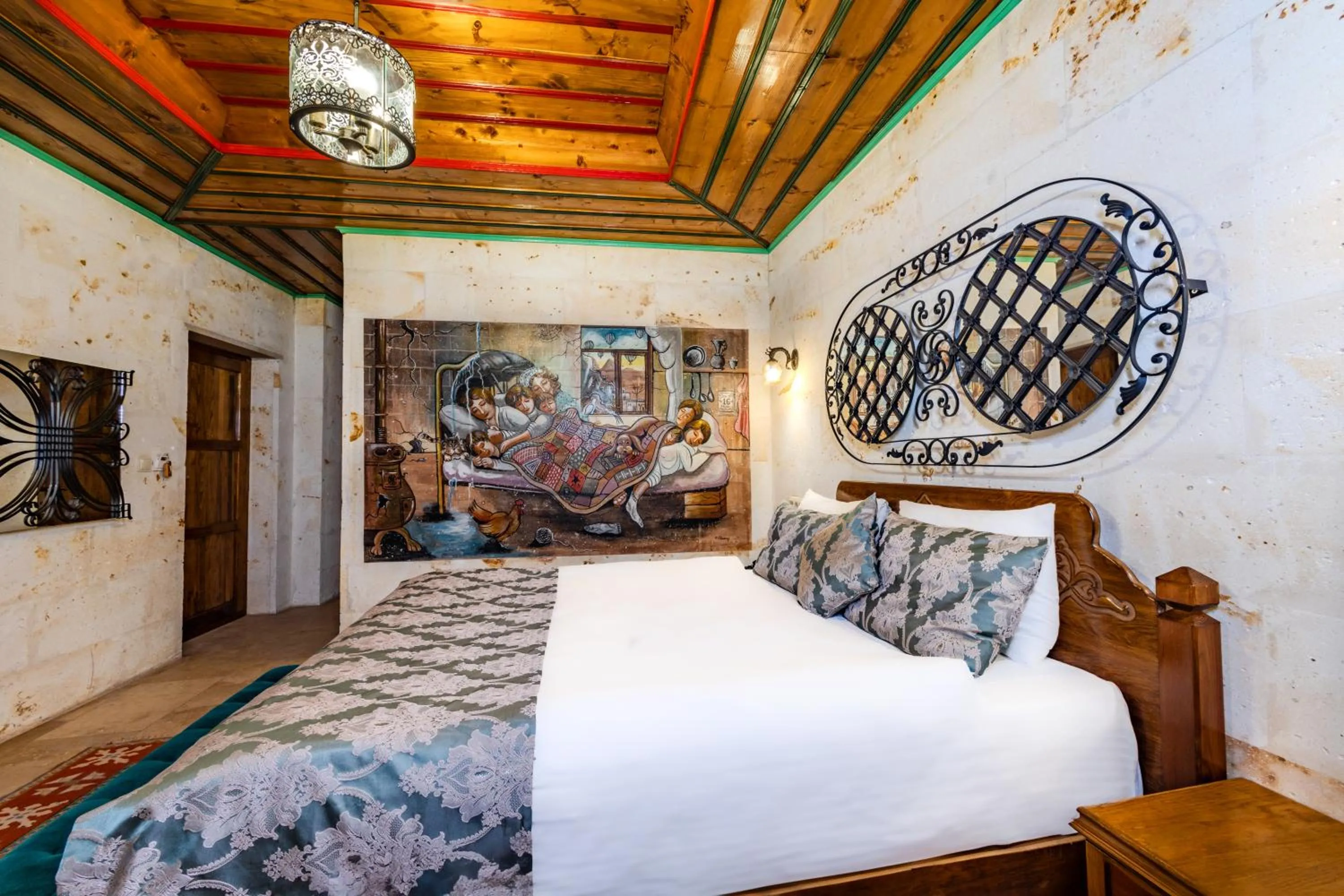 Bed in Çakıltaşı Evi Otel Spa