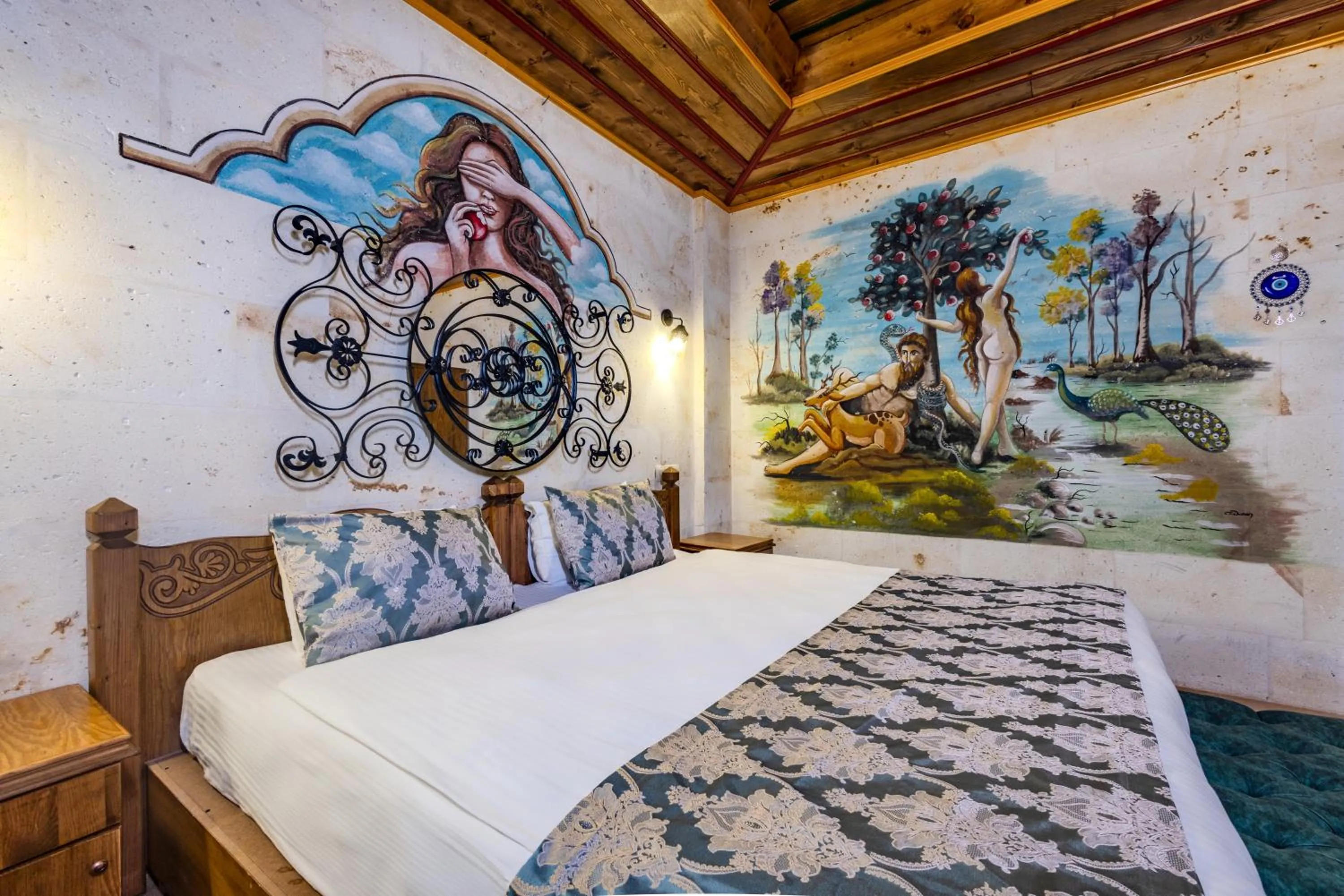 Bed in Çakıltaşı Evi Otel Spa