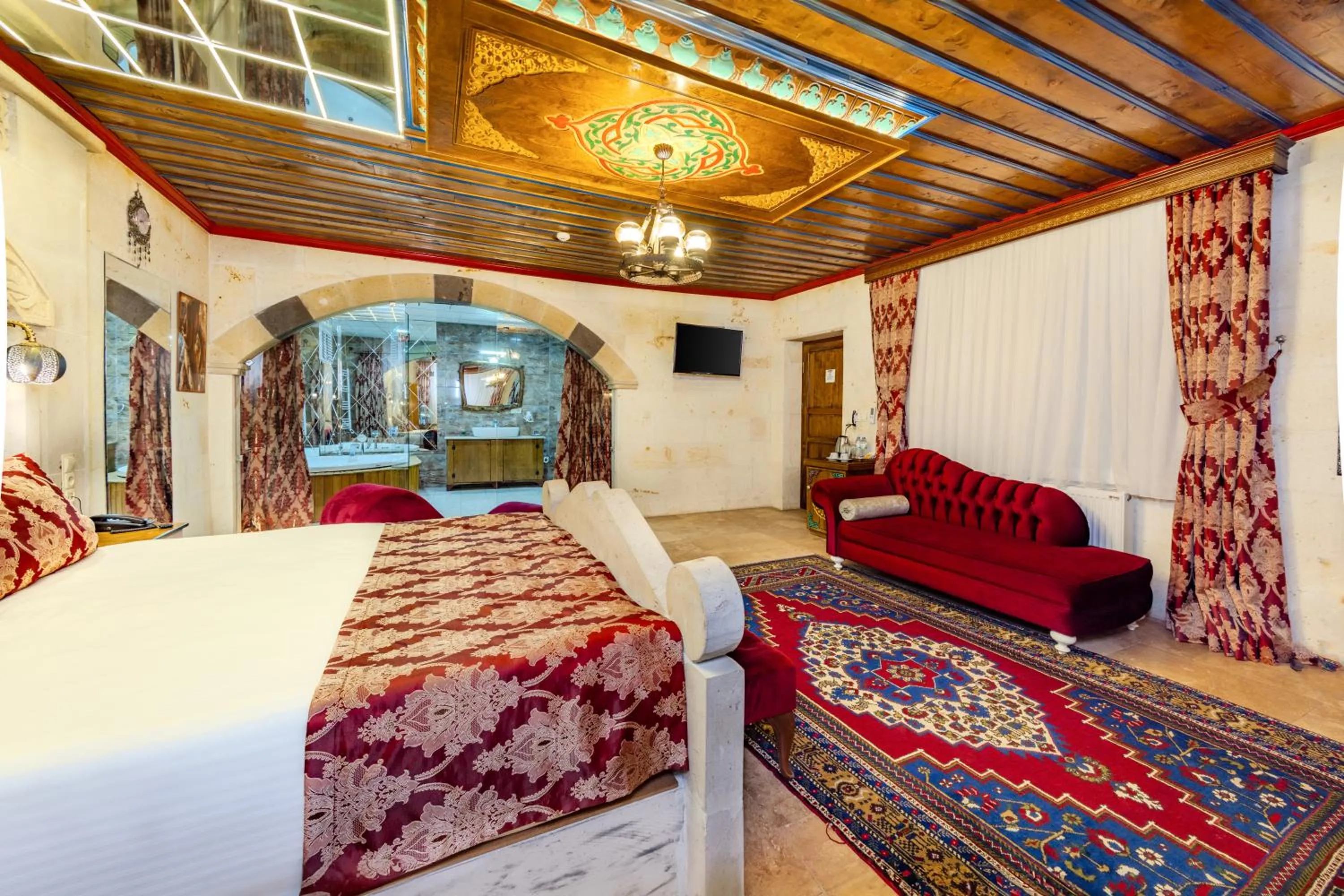 Bed in Çakıltaşı Evi Otel Spa