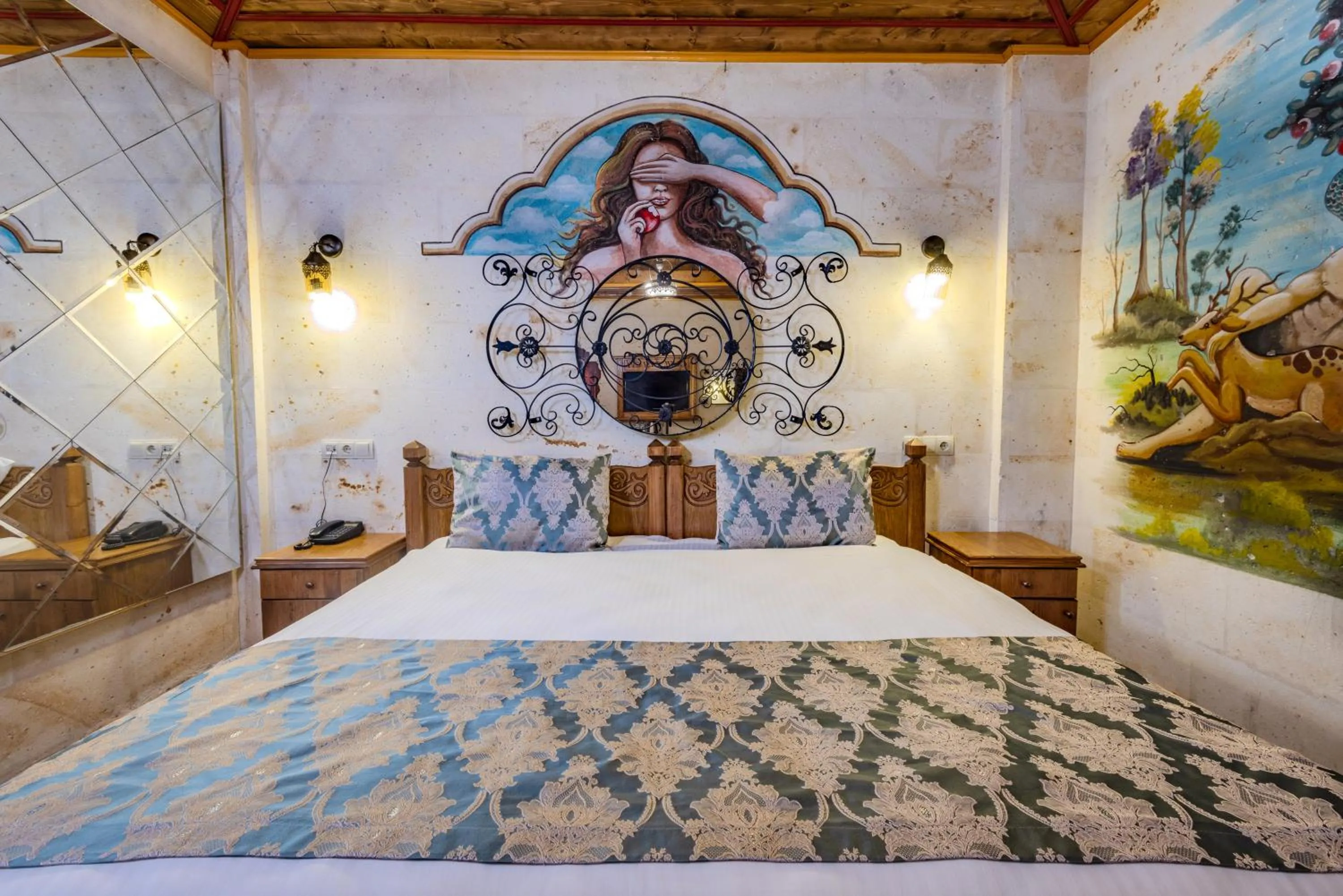 Bed in Çakıltaşı Evi Otel Spa