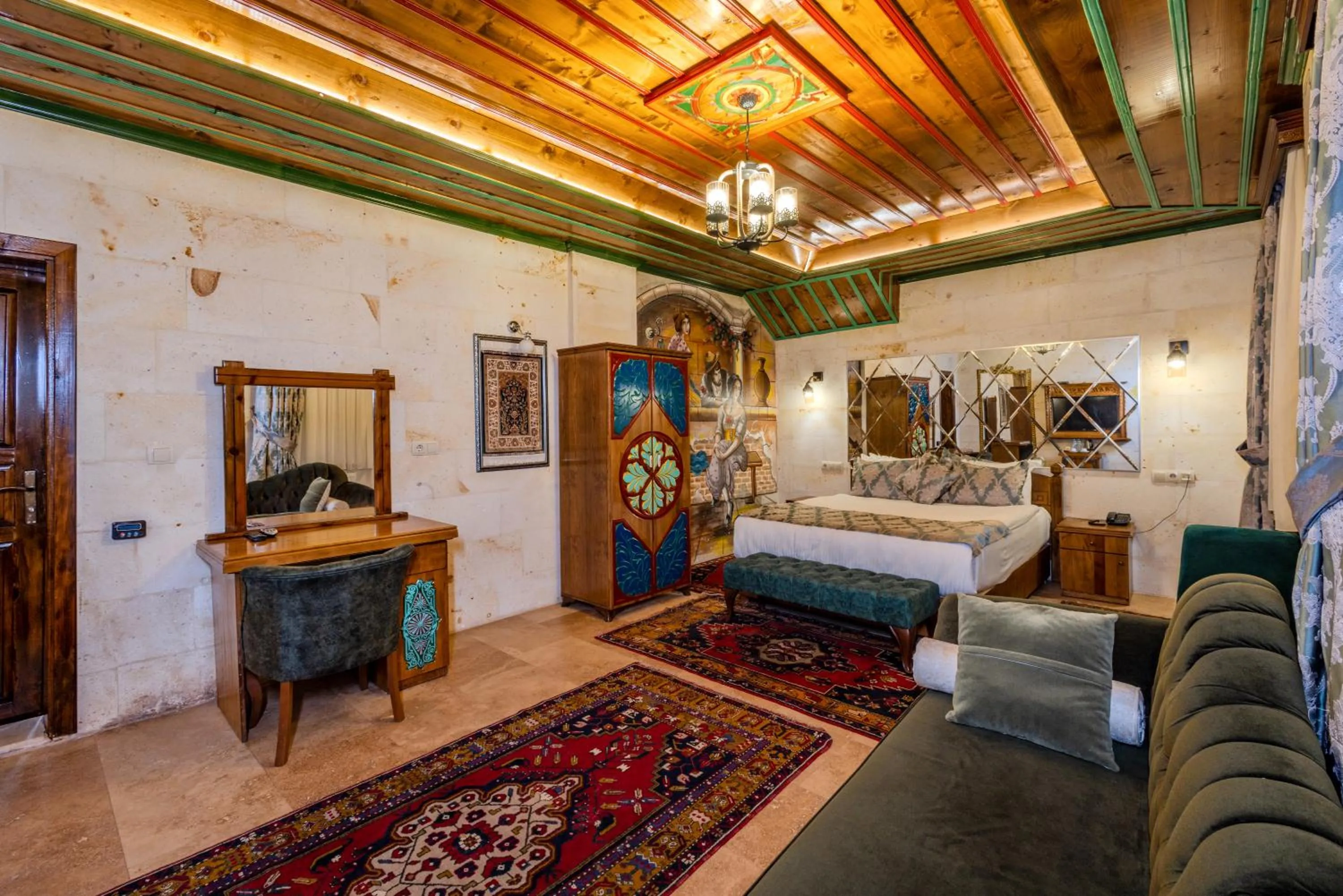 Bed in Çakıltaşı Evi Otel Spa