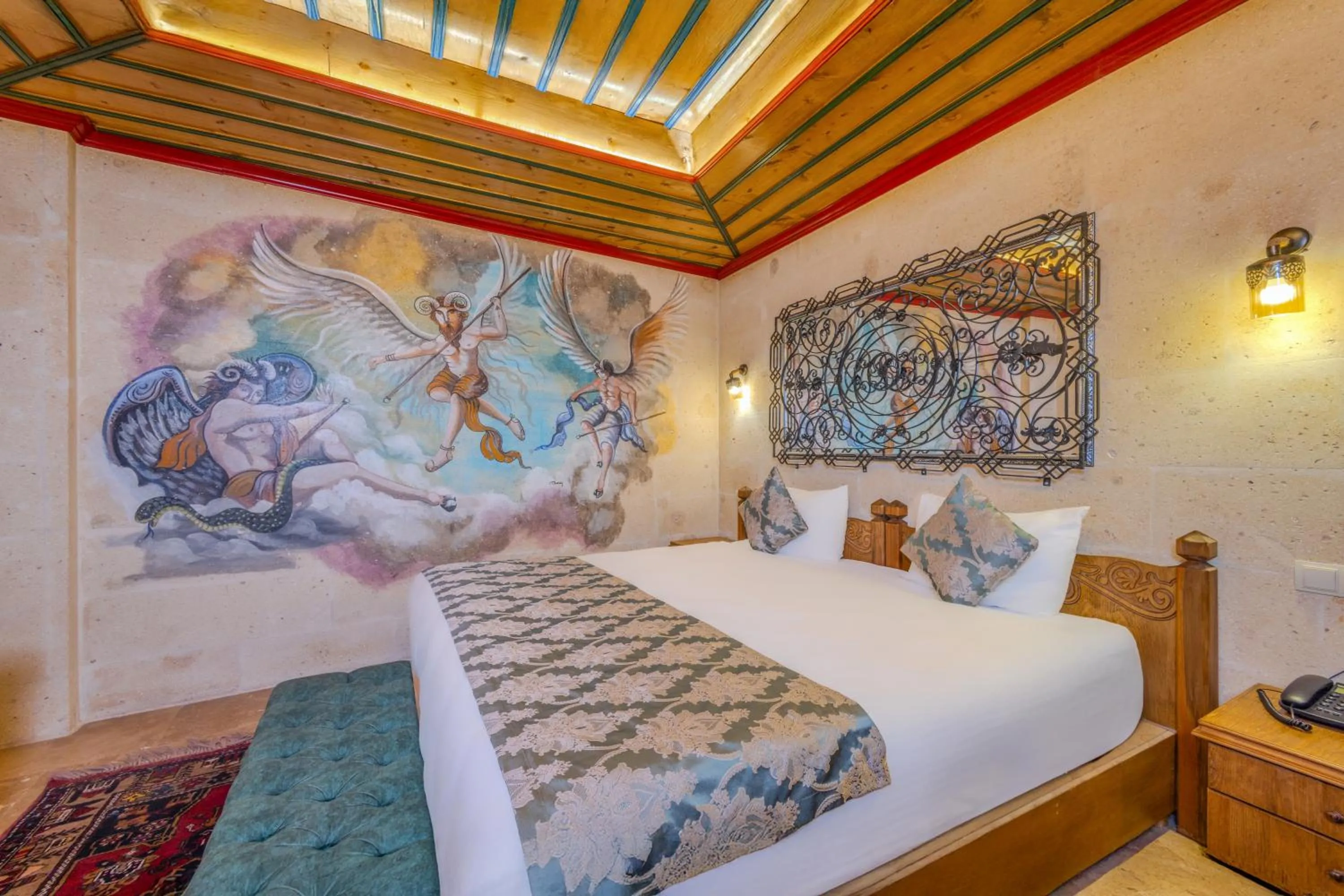 Bed in Çakıltaşı Evi Otel Spa