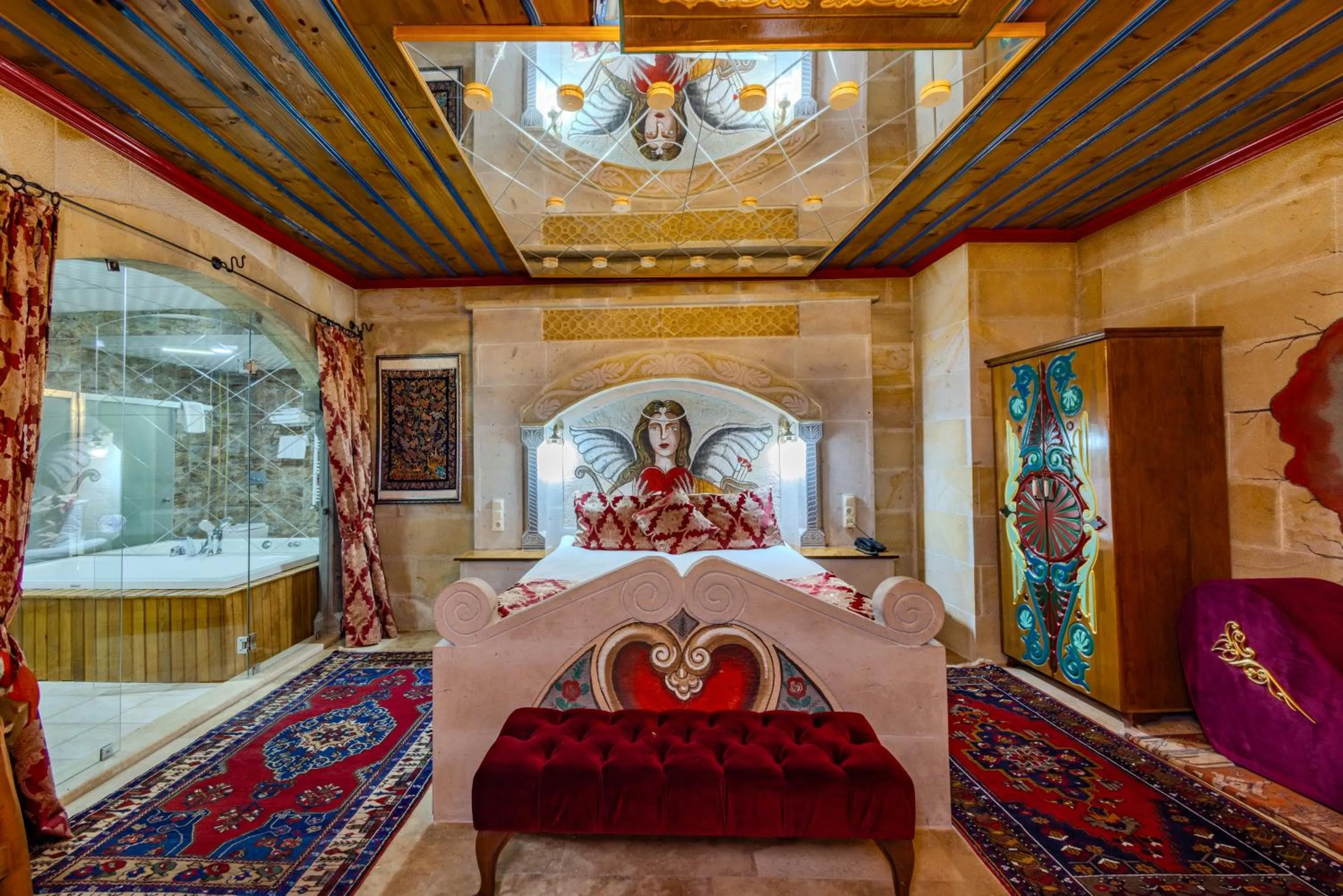 Bed in Çakıltaşı Evi Otel Spa