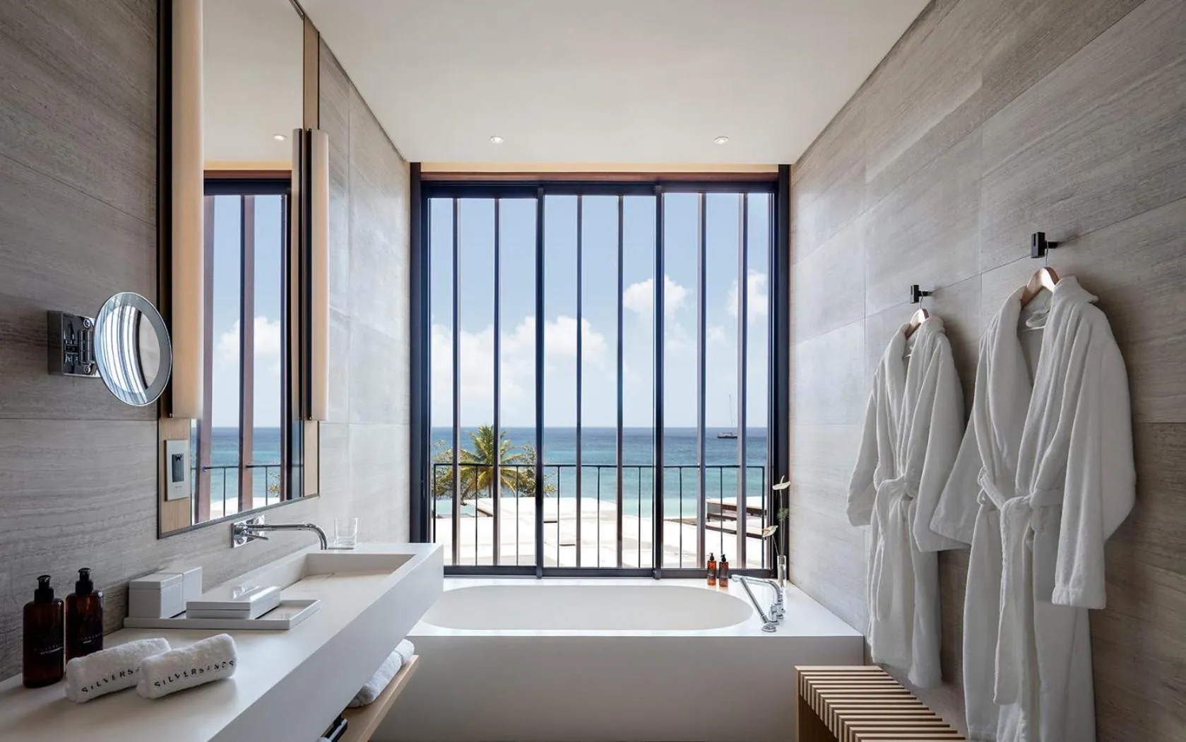 Bathroom in Silversands Resort Grenada at Grand Anse