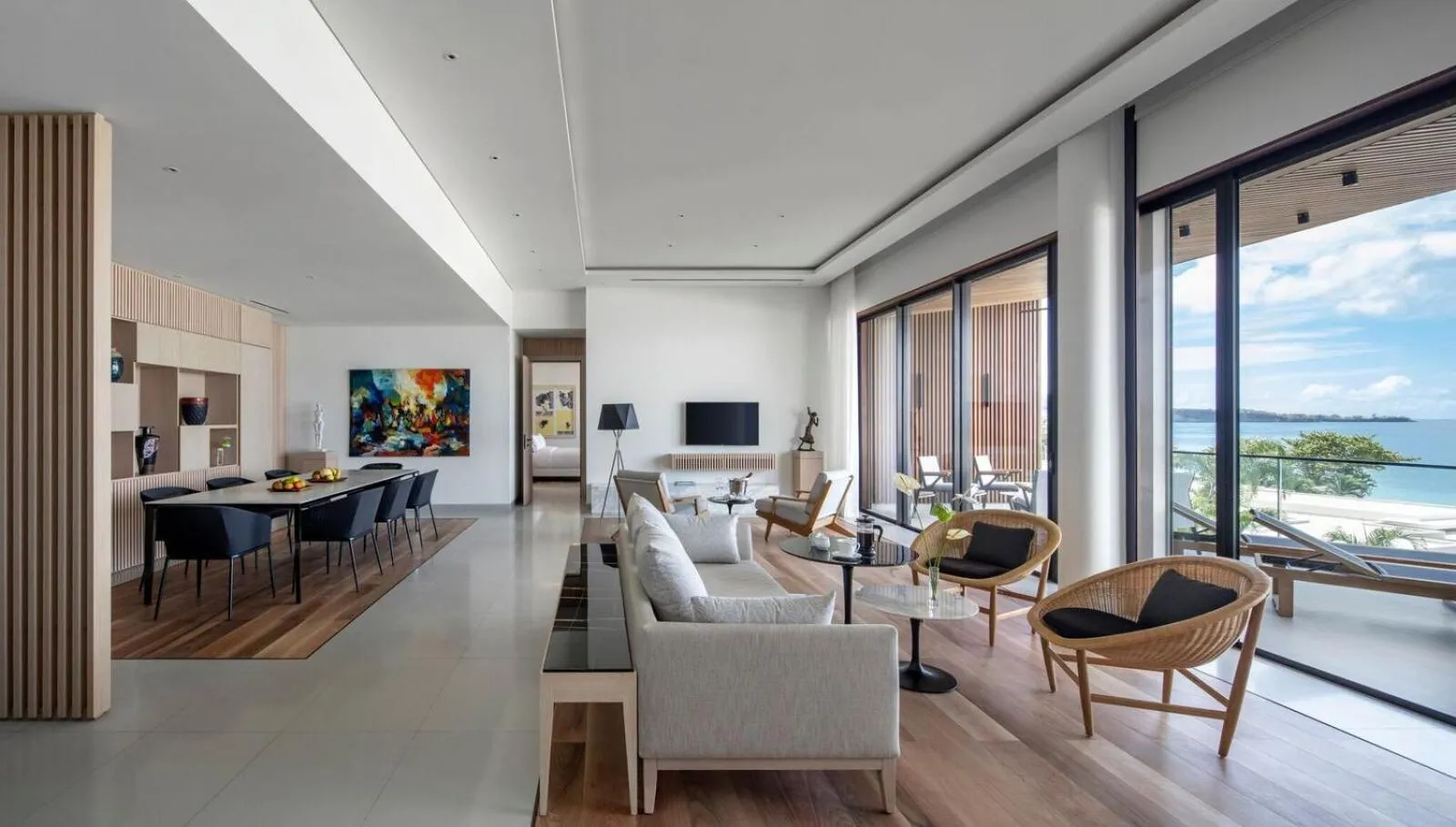 Communal lounge/ TV room in Silversands Resort Grenada at Grand Anse