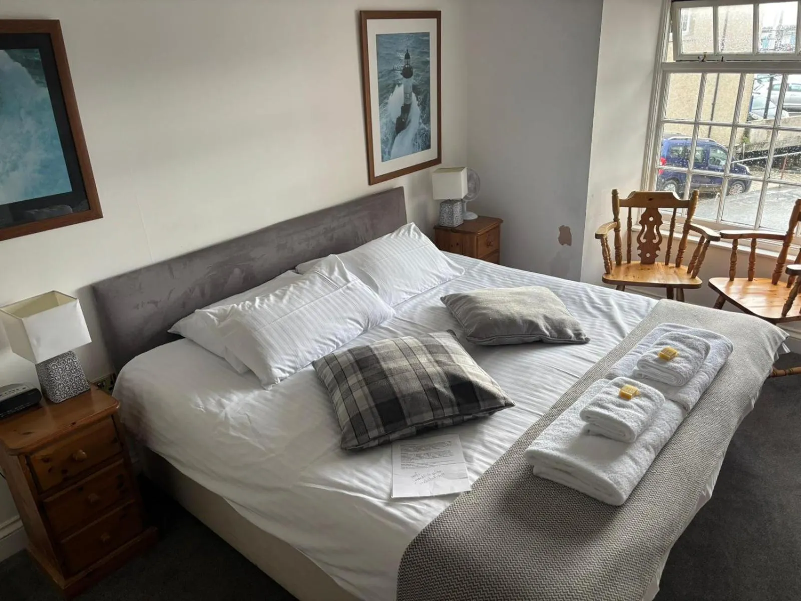 Bed in The Swordfish Inn