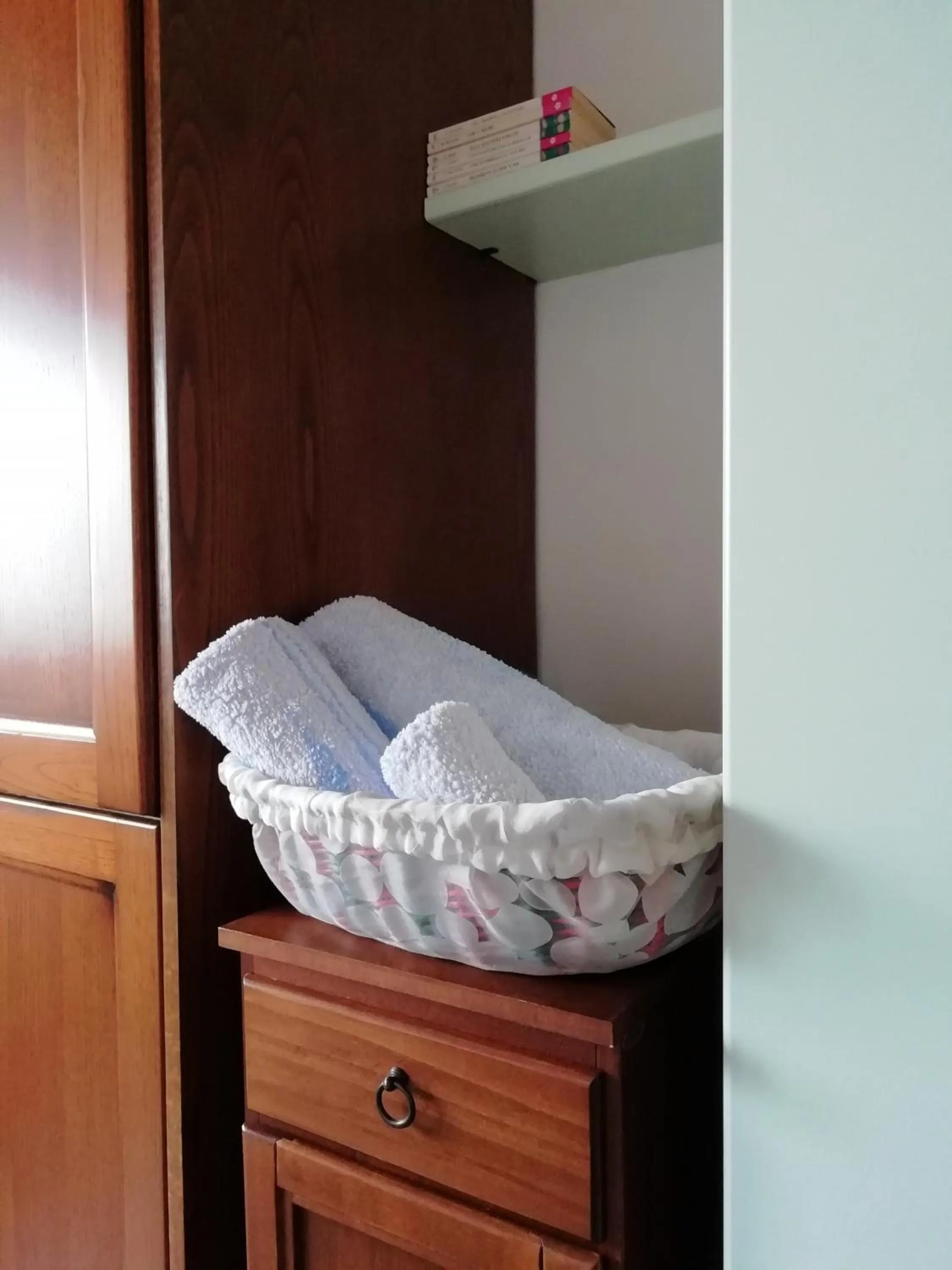 towels, Bed in Camera La Margherita