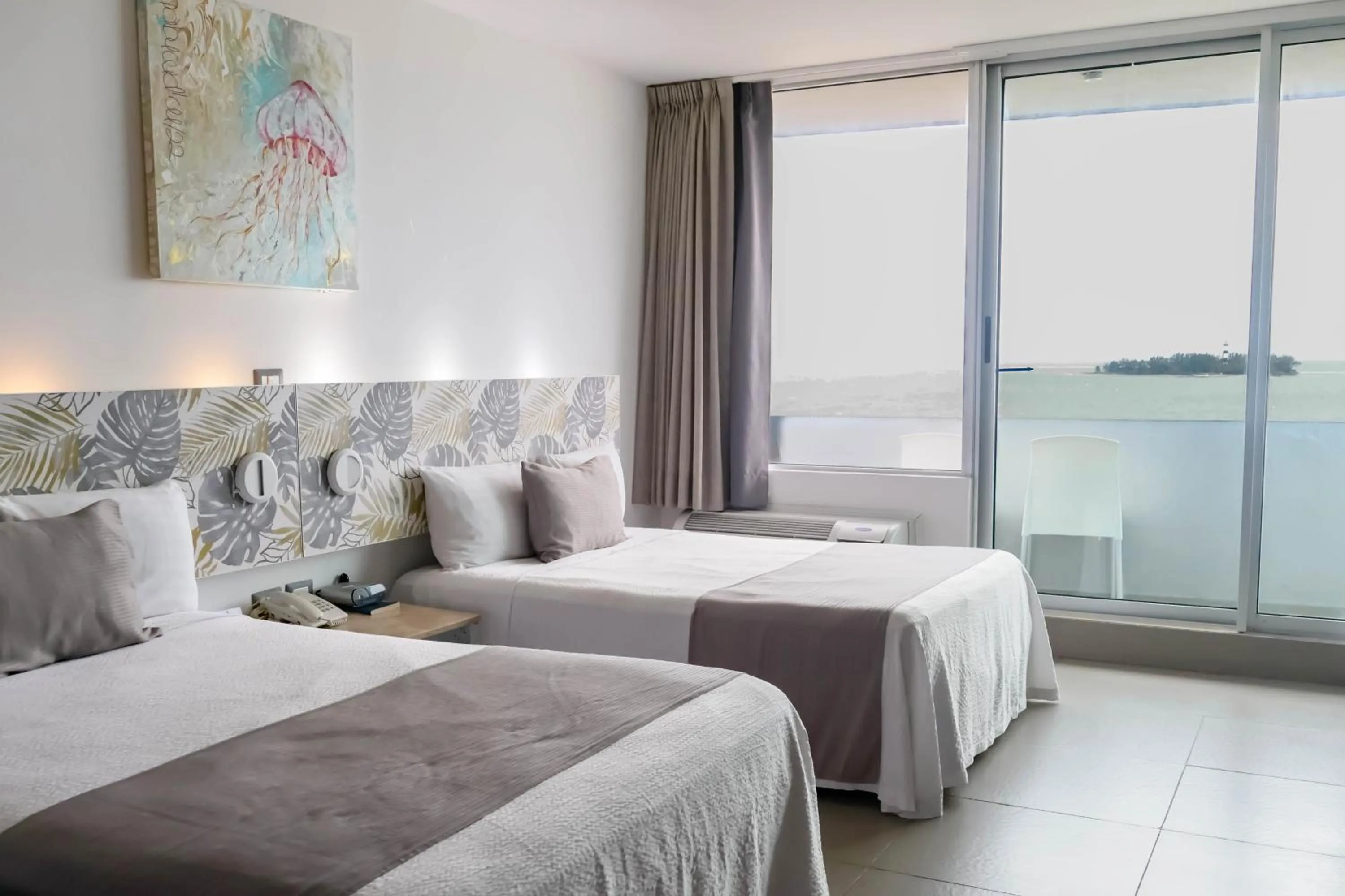 Bedroom, Bed in Hotel Punta Azul