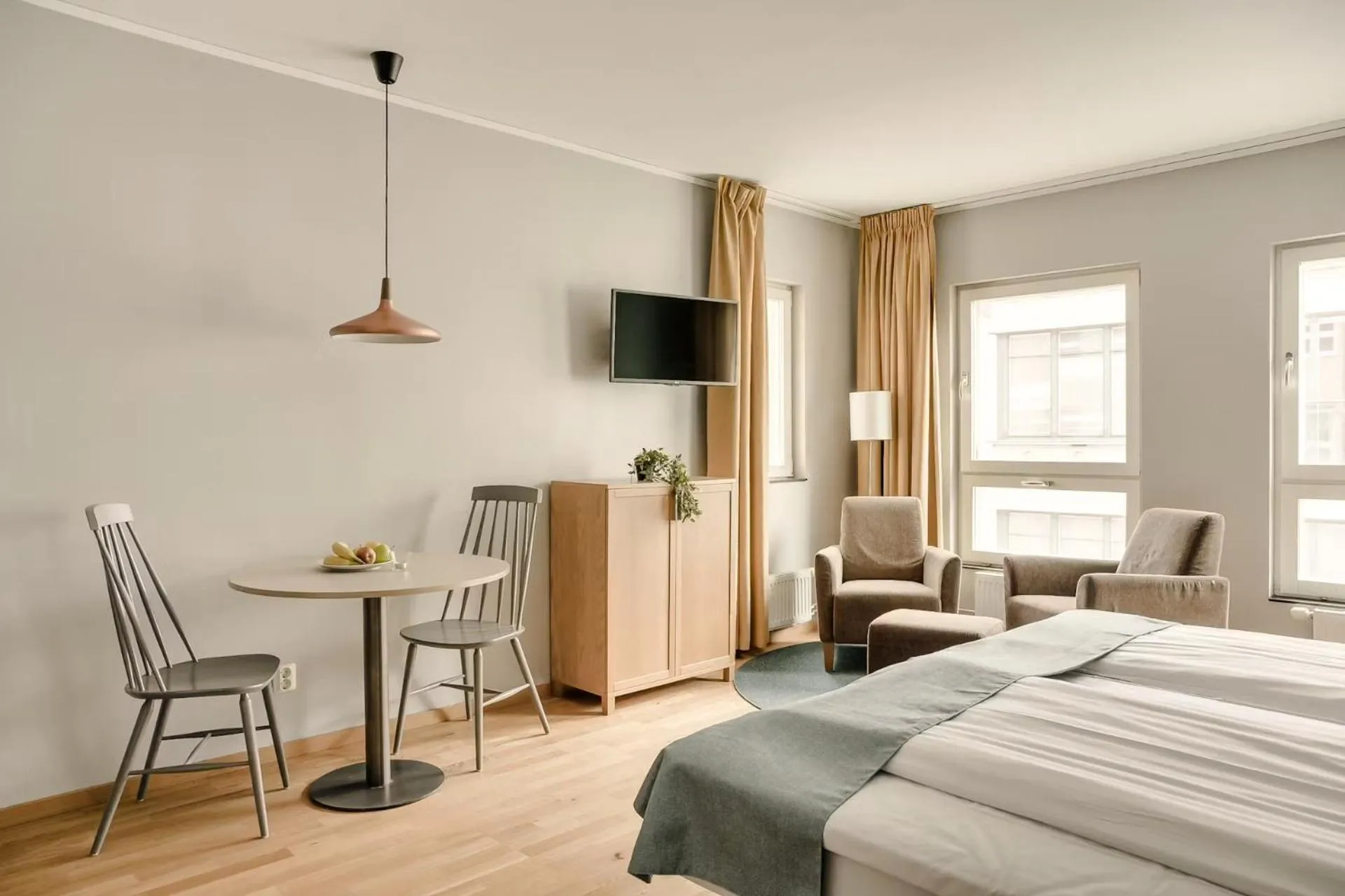 Bed in The Nooq Lund - Hotel & Studios