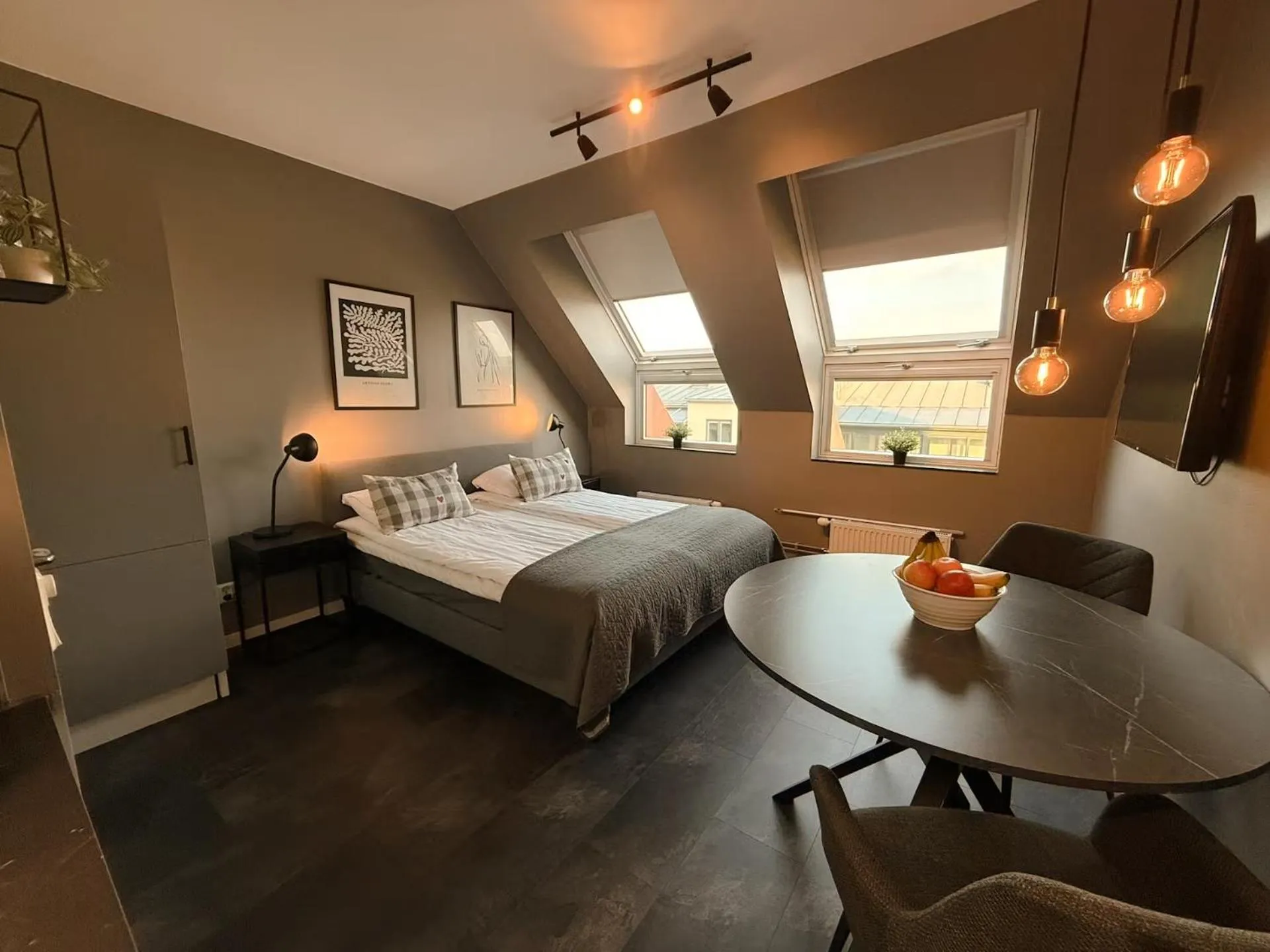 Bed in The Nooq Lund - Hotel & Studios