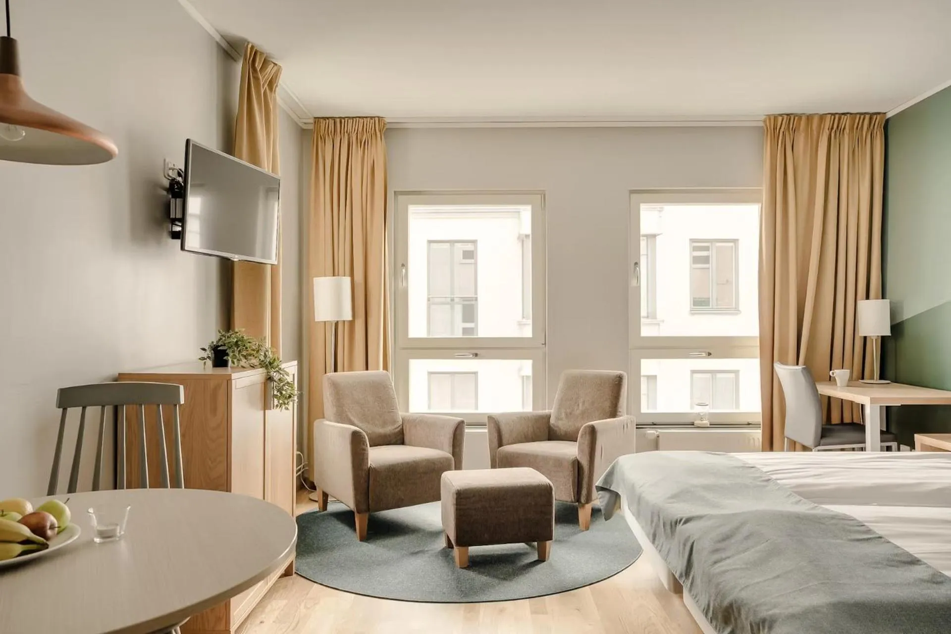 Bed in The Nooq Lund - Hotel & Studios