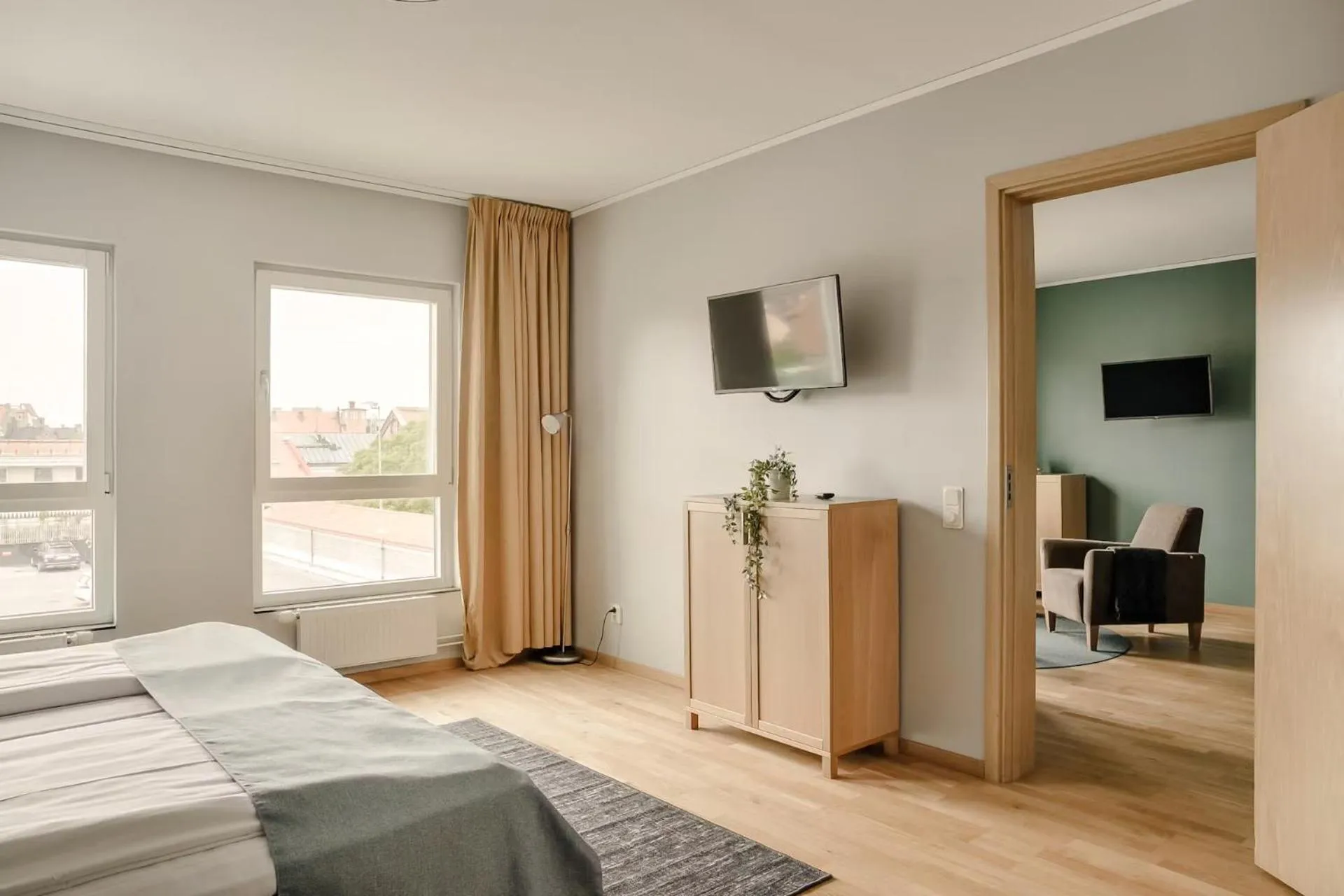 Bed in The Nooq Lund - Hotel & Studios