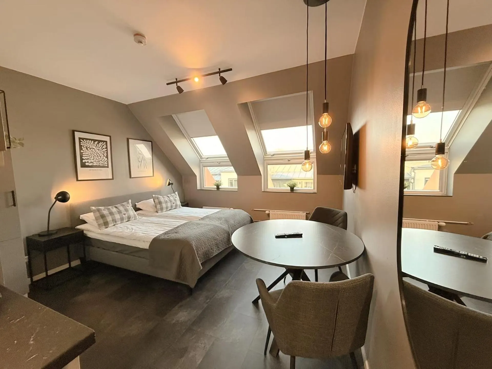 Bed in The Nooq Lund - Hotel & Studios